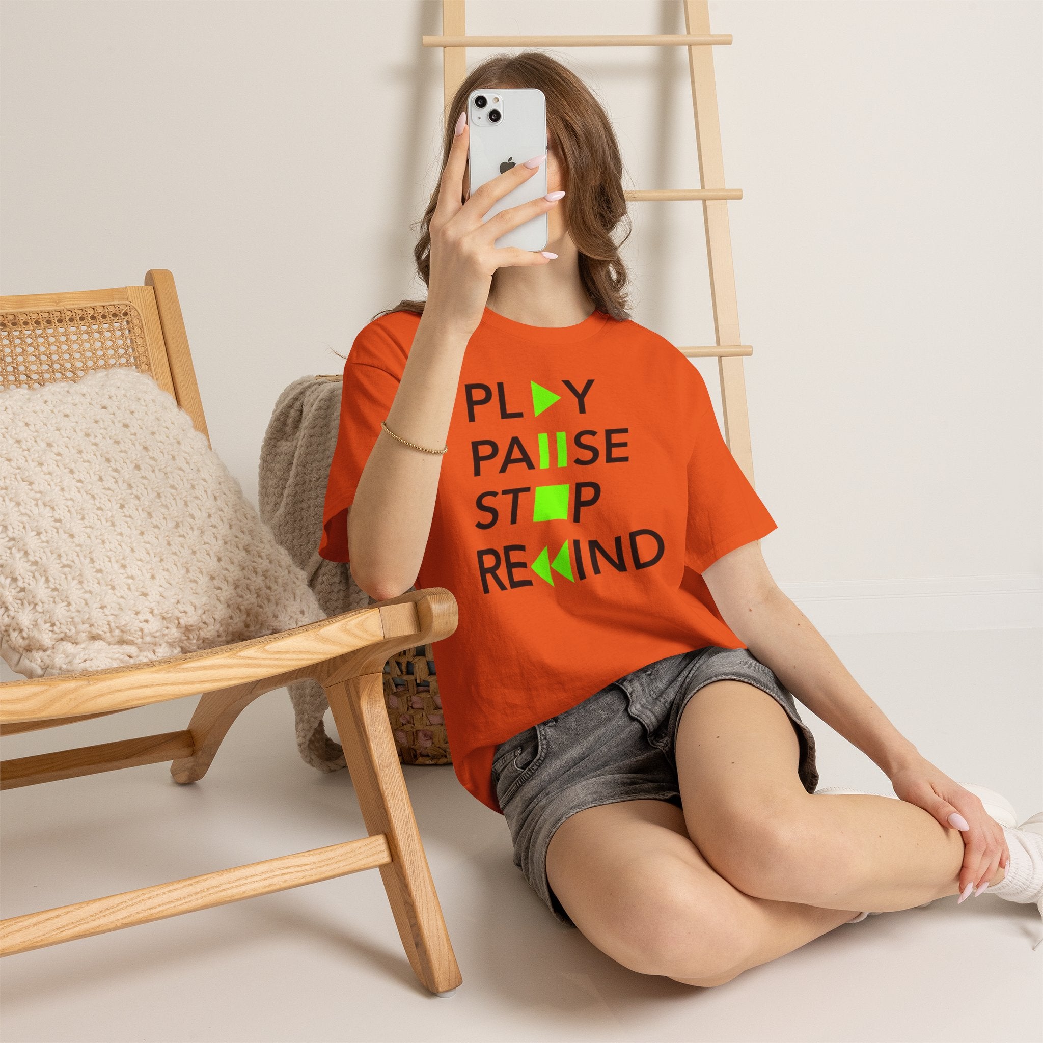Play Pause Stop Rewind — T-Shirt