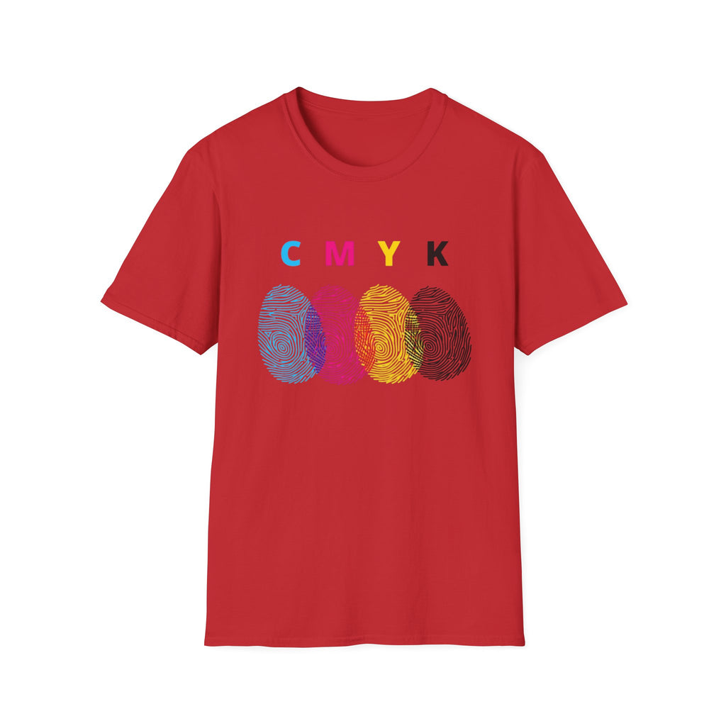CMYK Fingerprint T-Shirt – Pop Art Graphic Tee