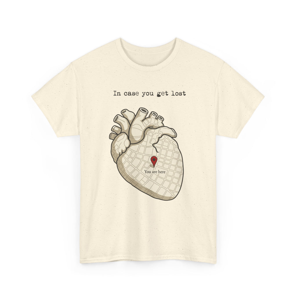 In Case You Get Lost T-Shirt – Heart Map Graphic Tee
