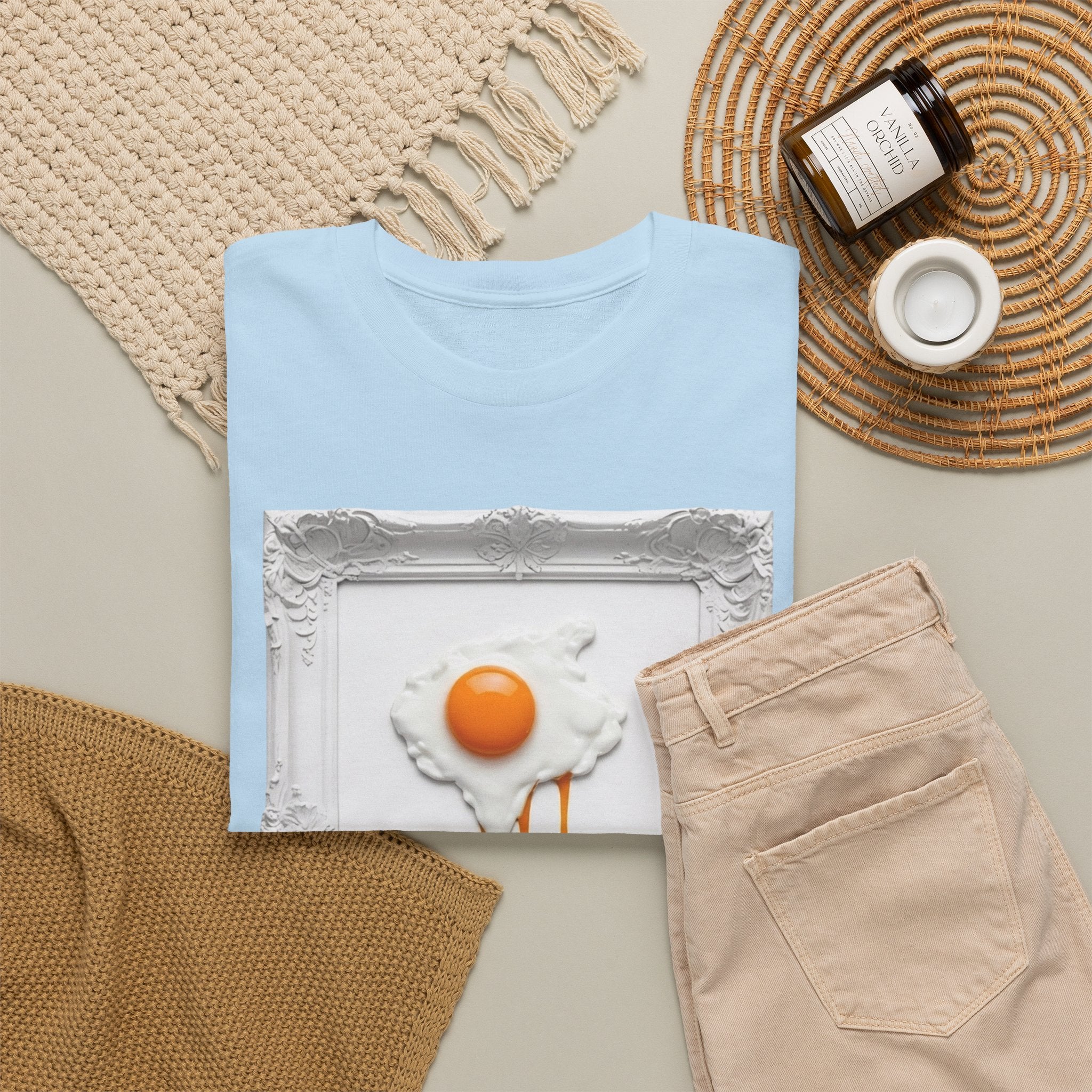 Artful Drip Fried Egg — T‑Shirt