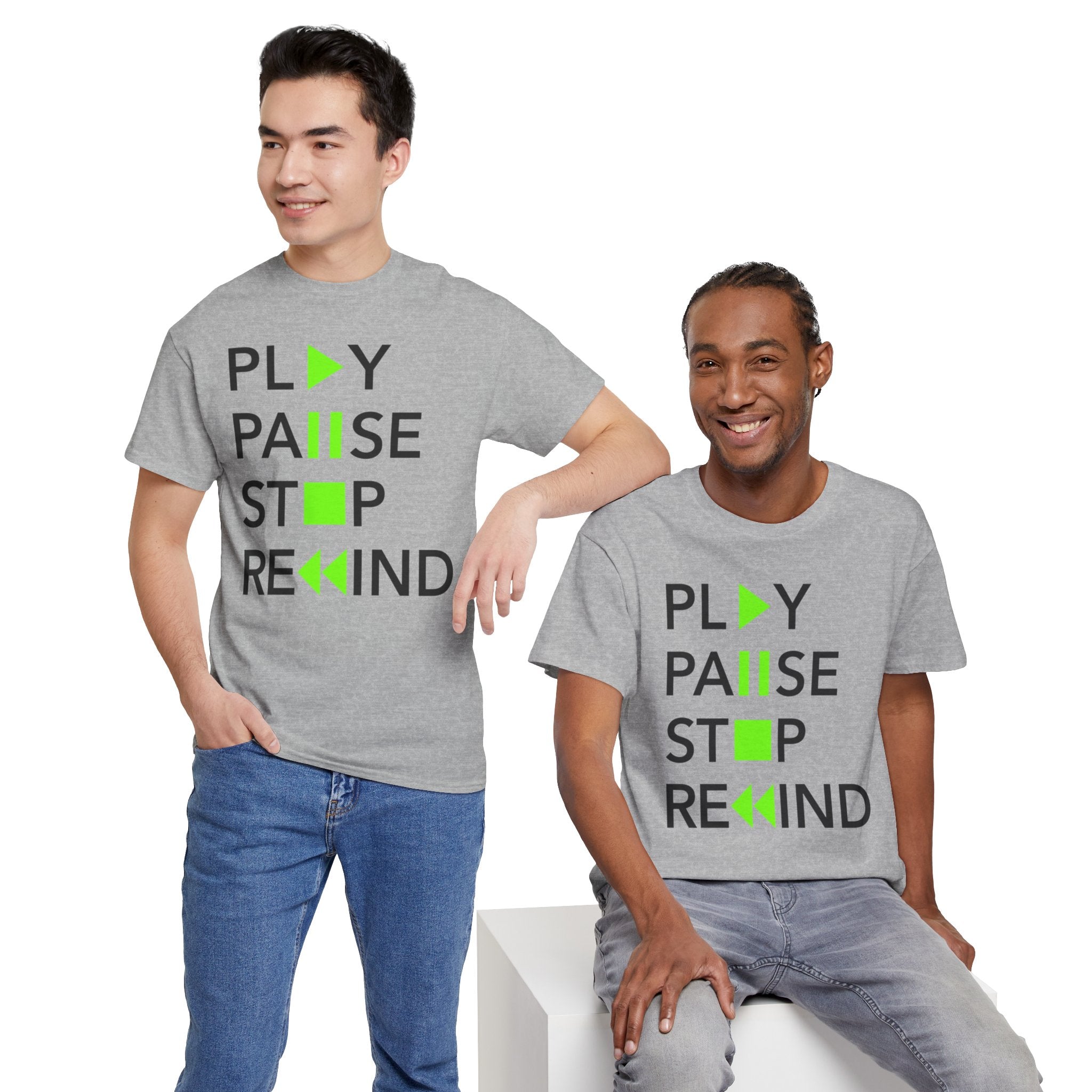 Play Pause Stop Rewind — T-Shirt