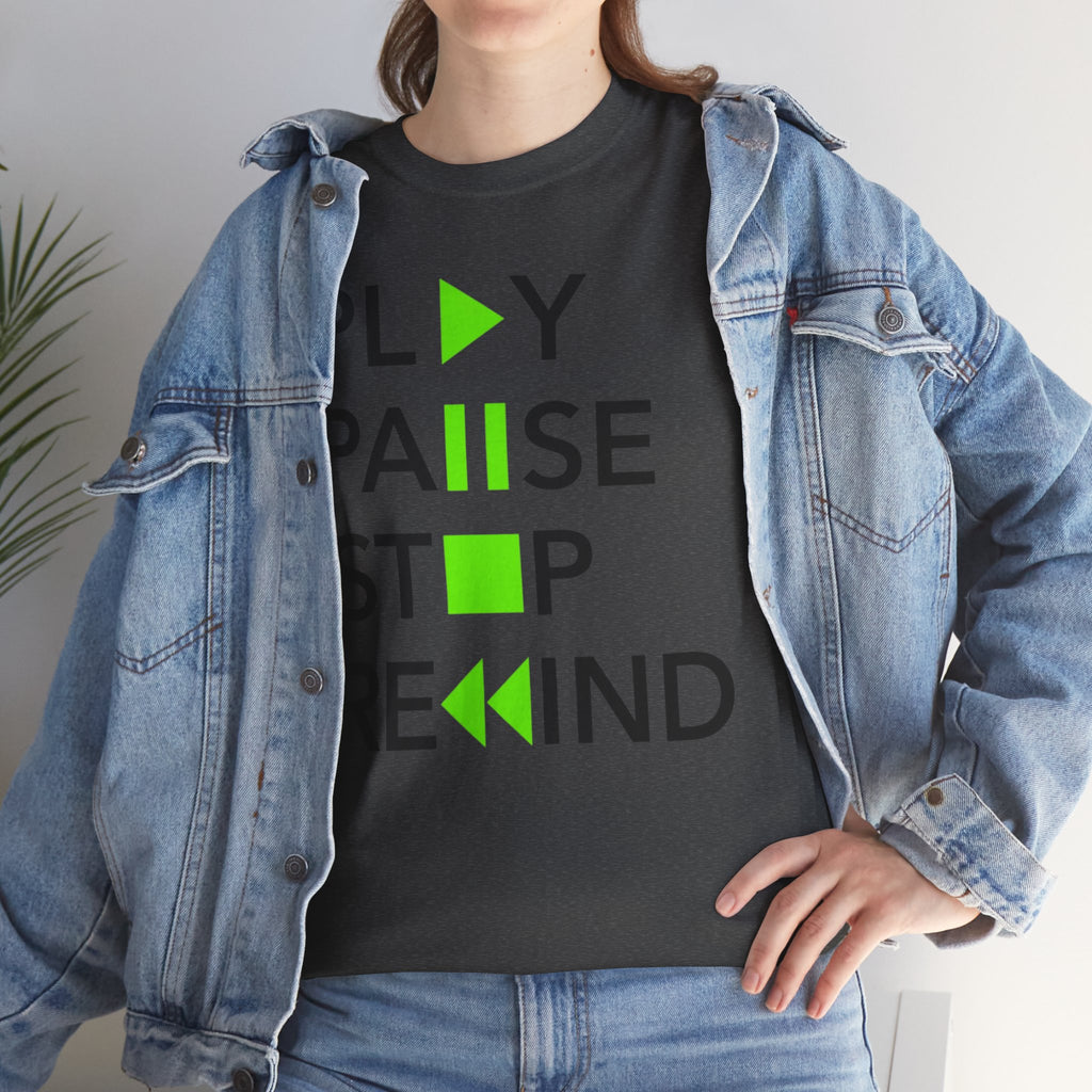 Play Pause Stop Rewind — T-Shirt