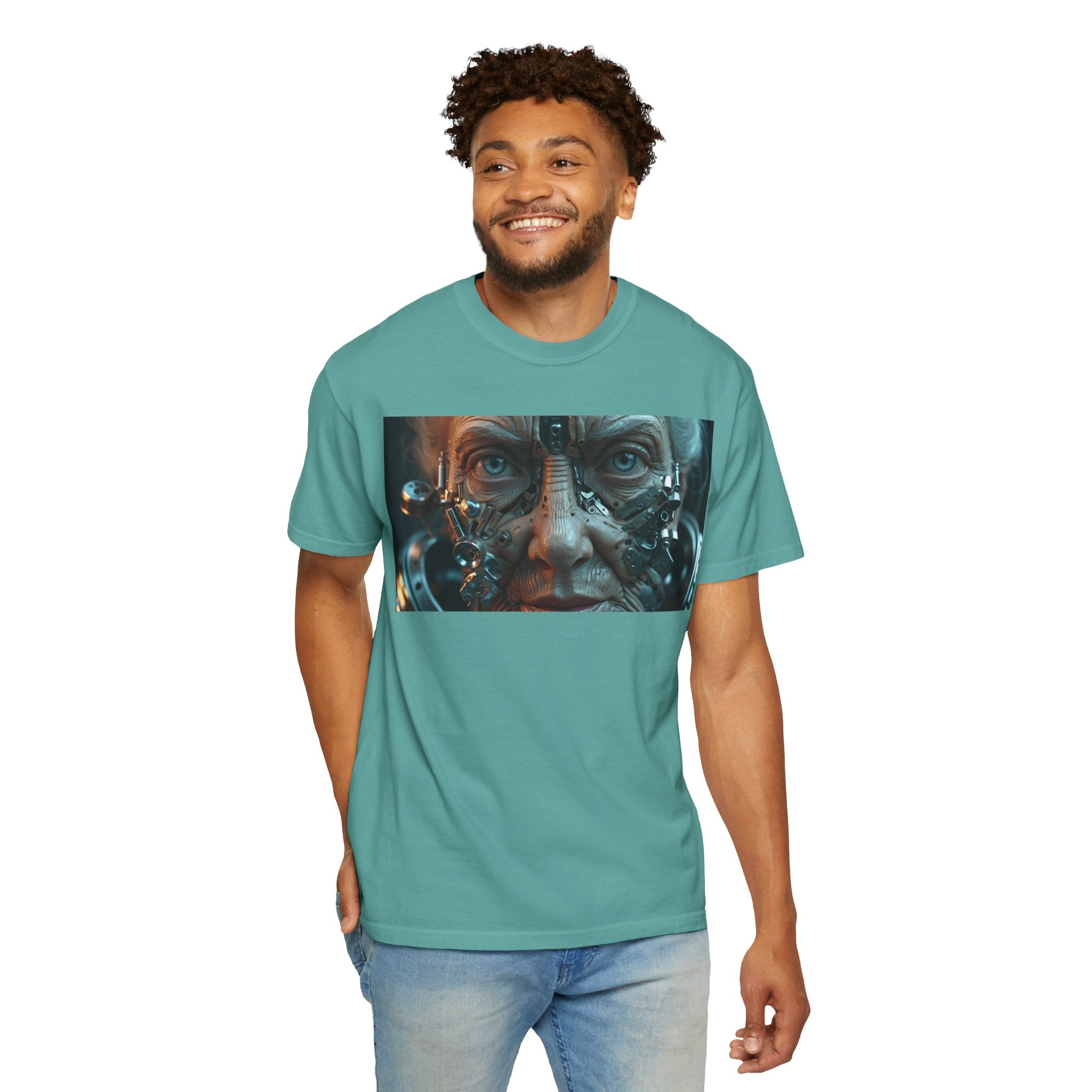 Cybernetic Old Face —T‑Shirt