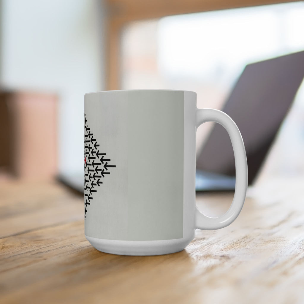 Red Arrow Against the Crowd — Office Coffee Cup