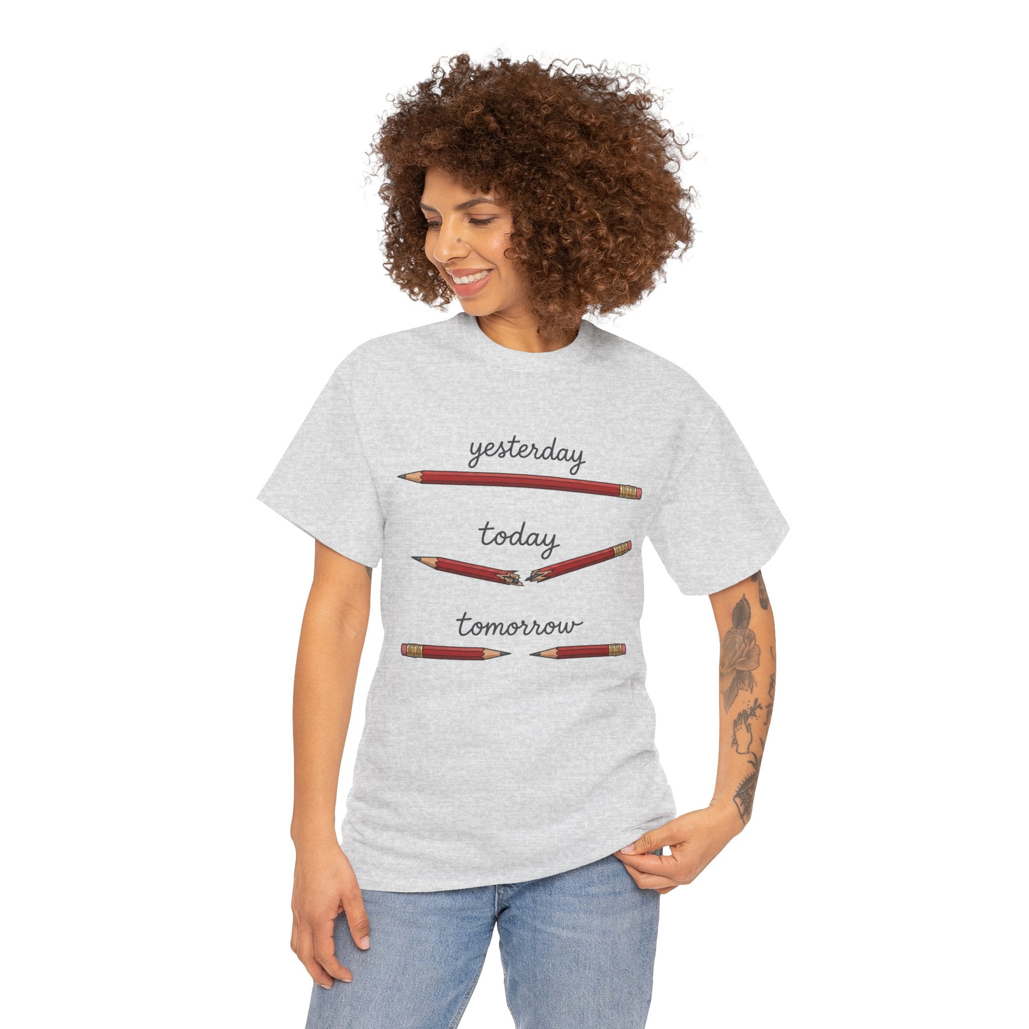 "yesterday, today, tomorrow" — Tshirt