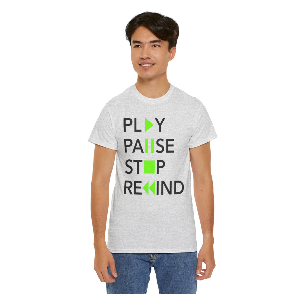 Play Pause Stop Rewind — T-Shirt