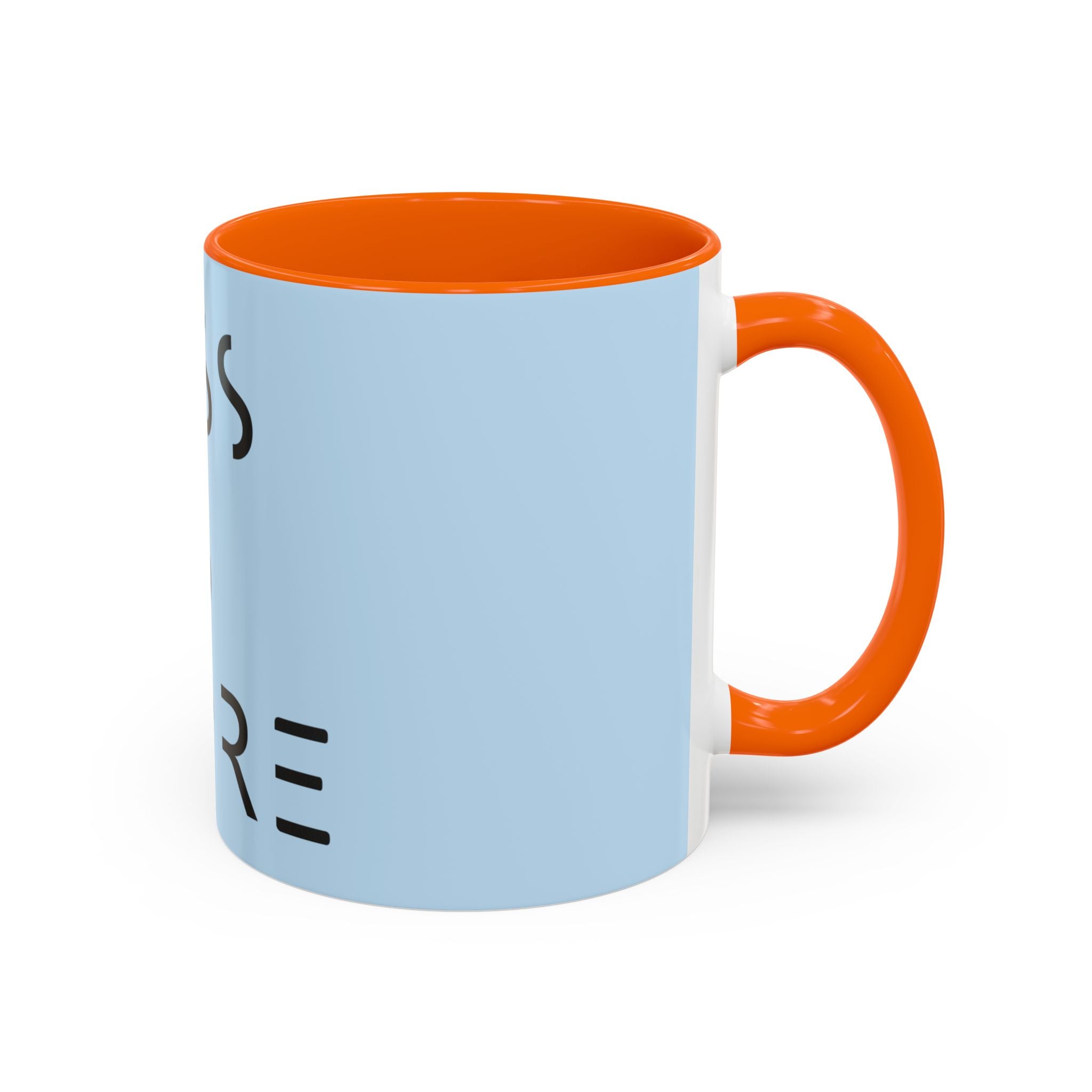 Less Is More Minimalist Accent Coffee Mug — Blue 11/15oz