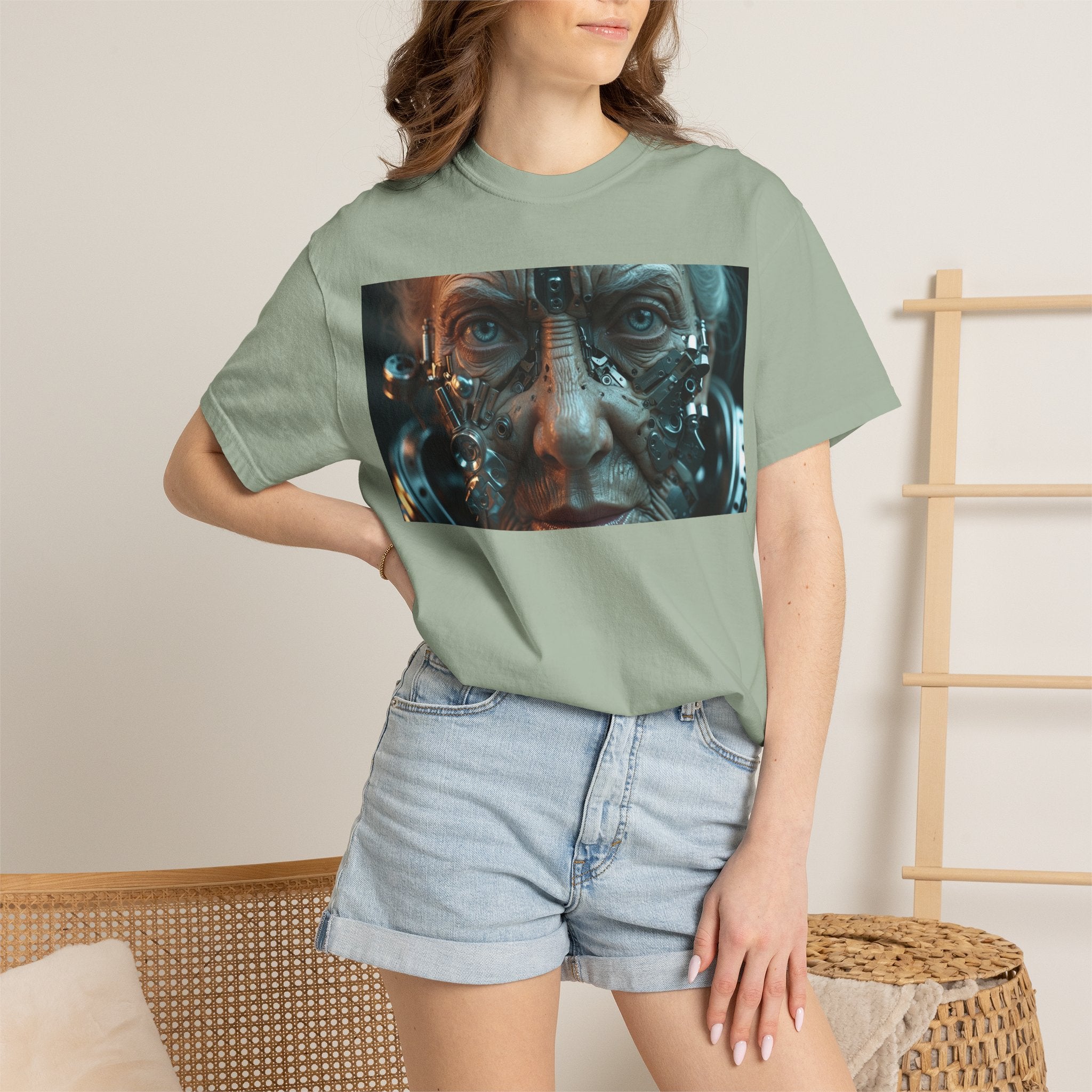 Cybernetic Old Face —T‑Shirt