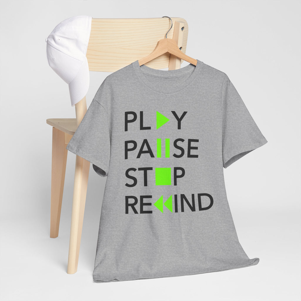 Play Pause Stop Rewind — T-Shirt