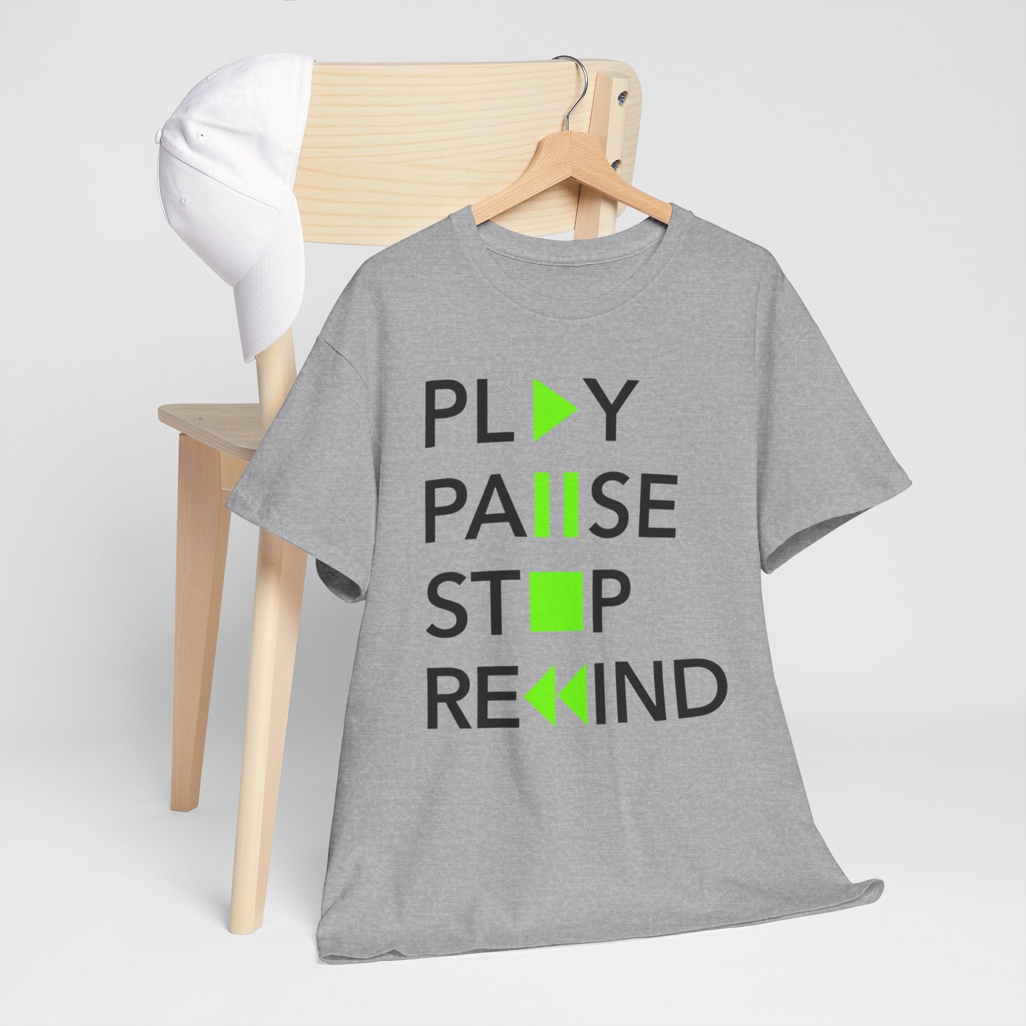 Play Pause Stop Rewind — T-Shirt