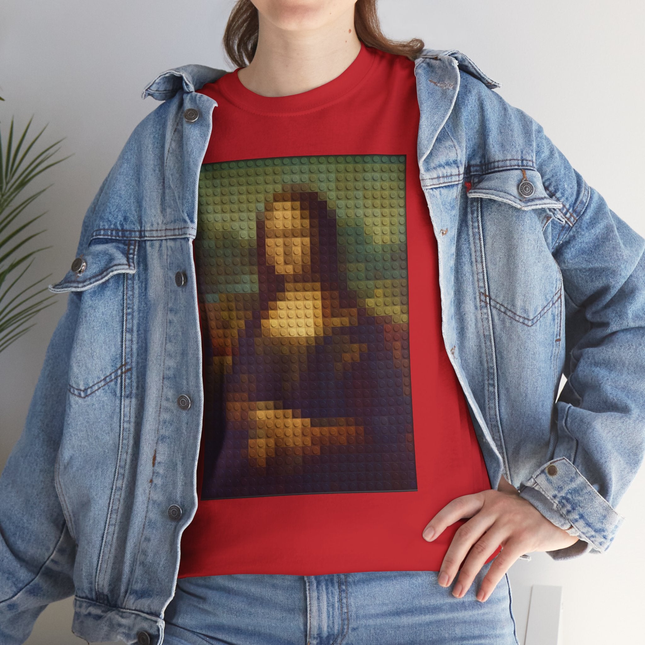 Pixelated Mona Lisa - T‑Shirt