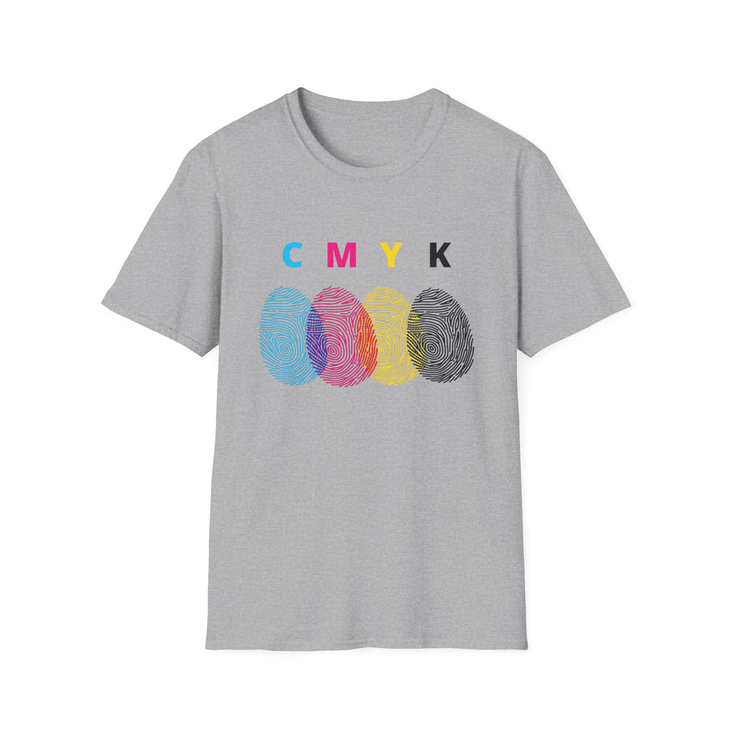 CMYK Fingerprint T-Shirt – Pop Art Graphic Tee