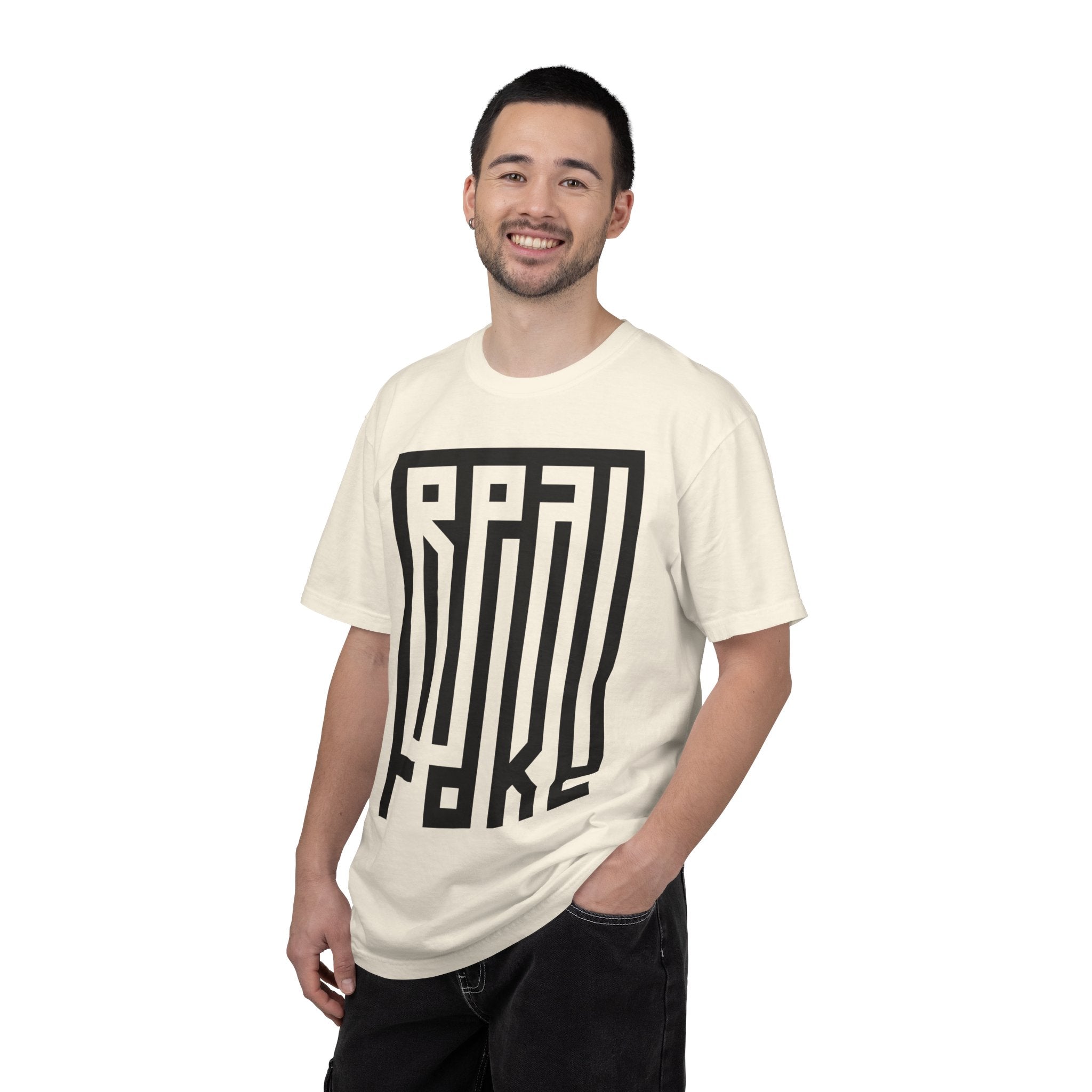 'Real/Fake' — T-Shirt
