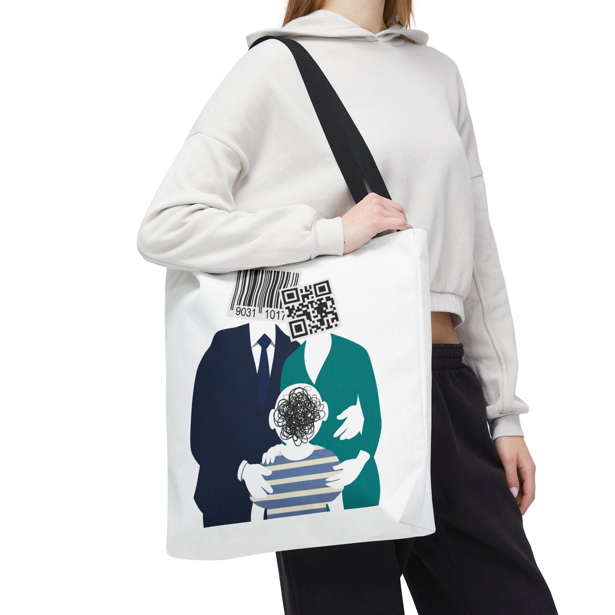 Barcode Family Portrait Tote Bag