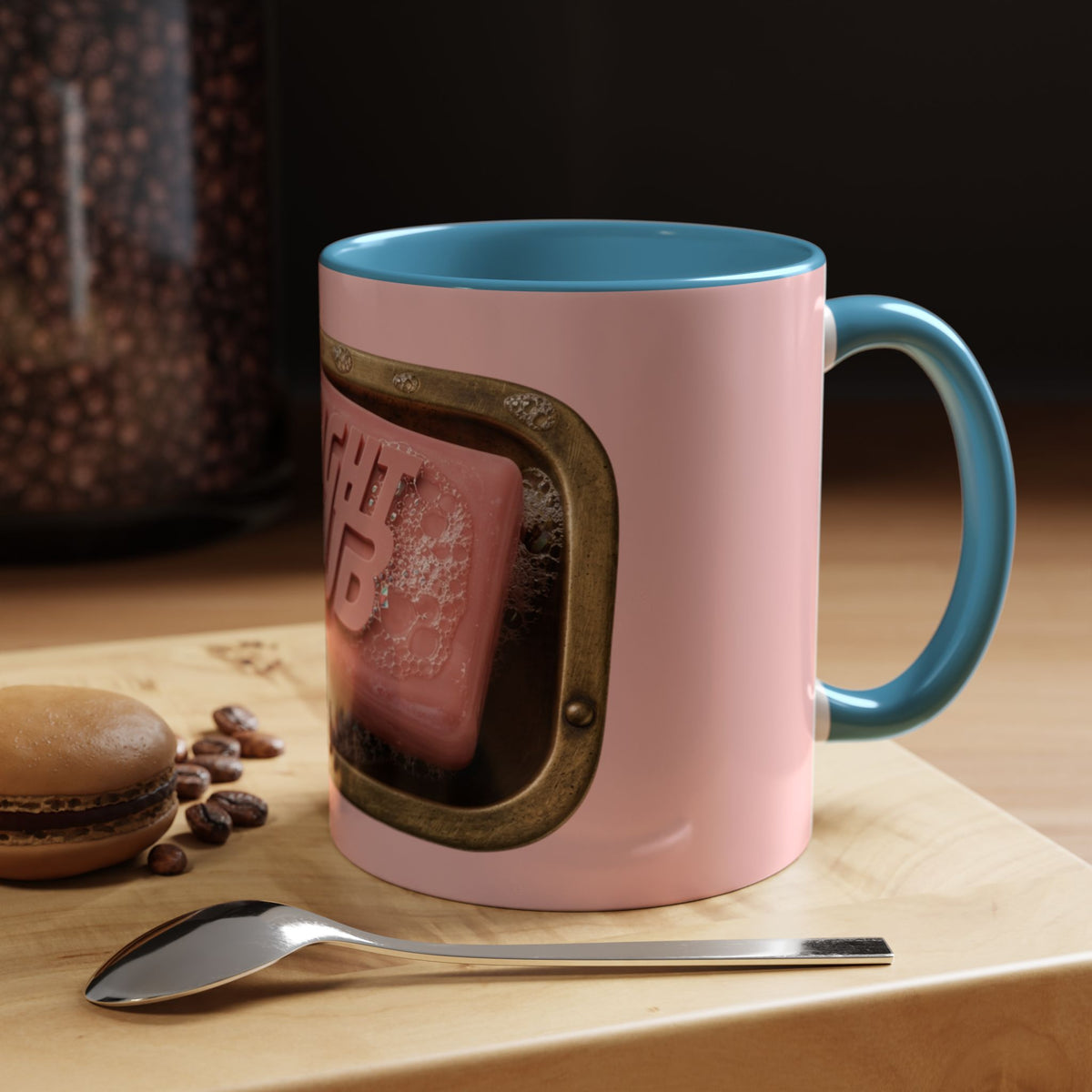 Fight Club Soap Bar Mug – Fight Club pink soap bar cult film mug, alternate view 7