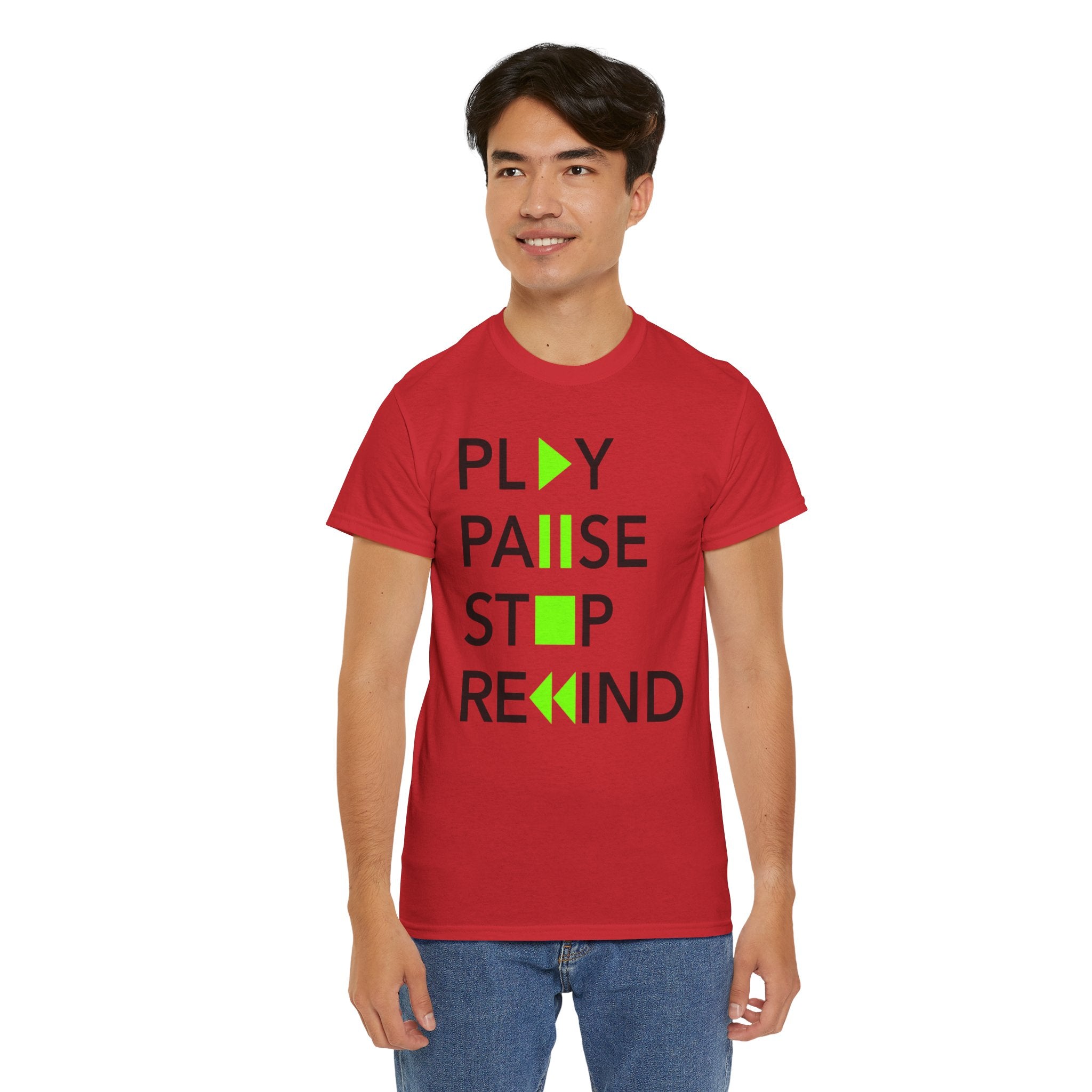 Play Pause Stop Rewind — T-Shirt
