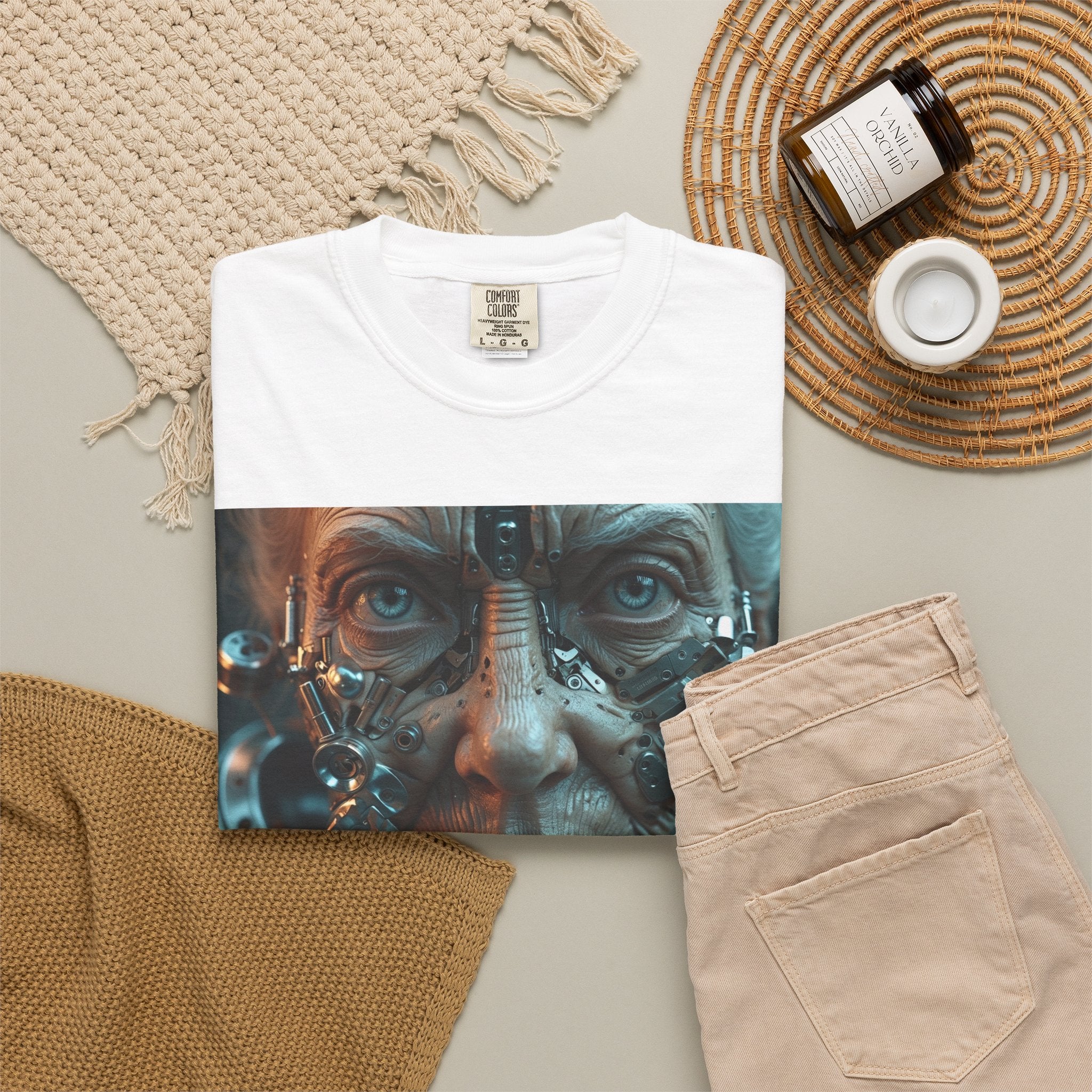 Cybernetic Old Face —T‑Shirt