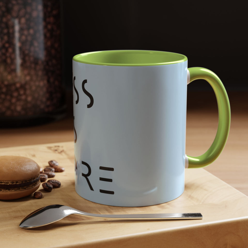 Less Is More Minimalist Accent Coffee Mug — Blue 11/15oz