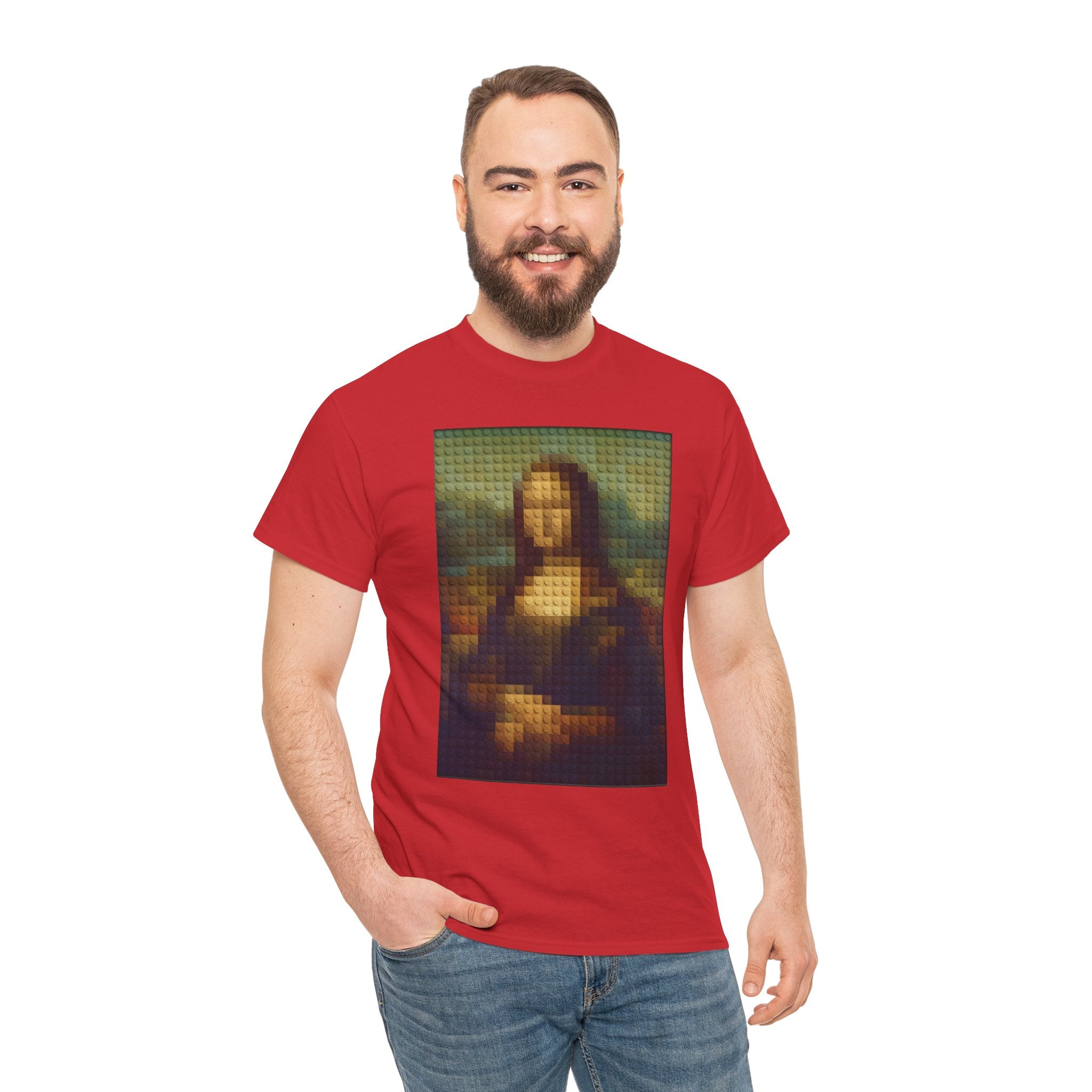 Pixelated Mona Lisa - T‑Shirt