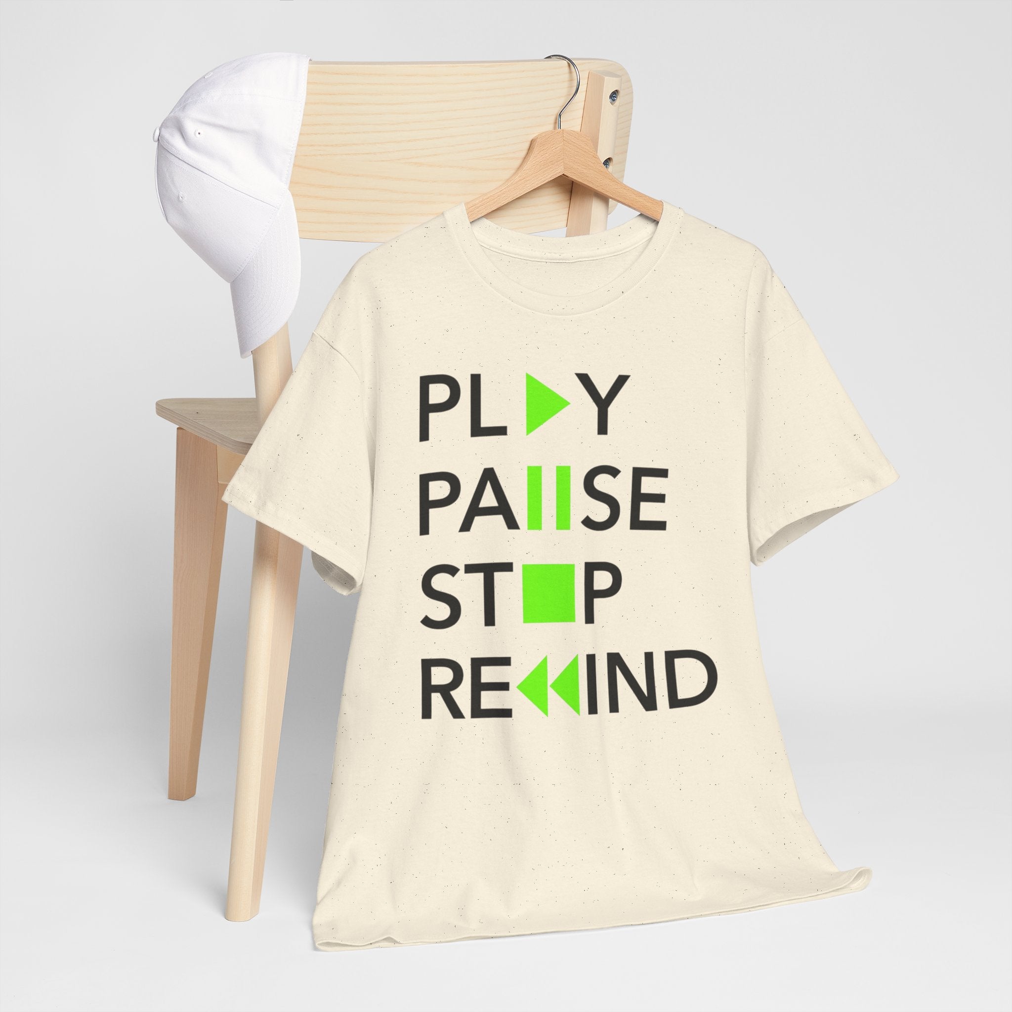 Play Pause Stop Rewind — T-Shirt