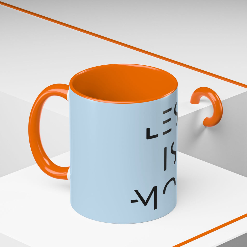 Less Is More Minimalist Accent Coffee Mug — Blue 11/15oz