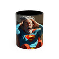 What the F Mug in Black – superhero grandpa funny humor mug