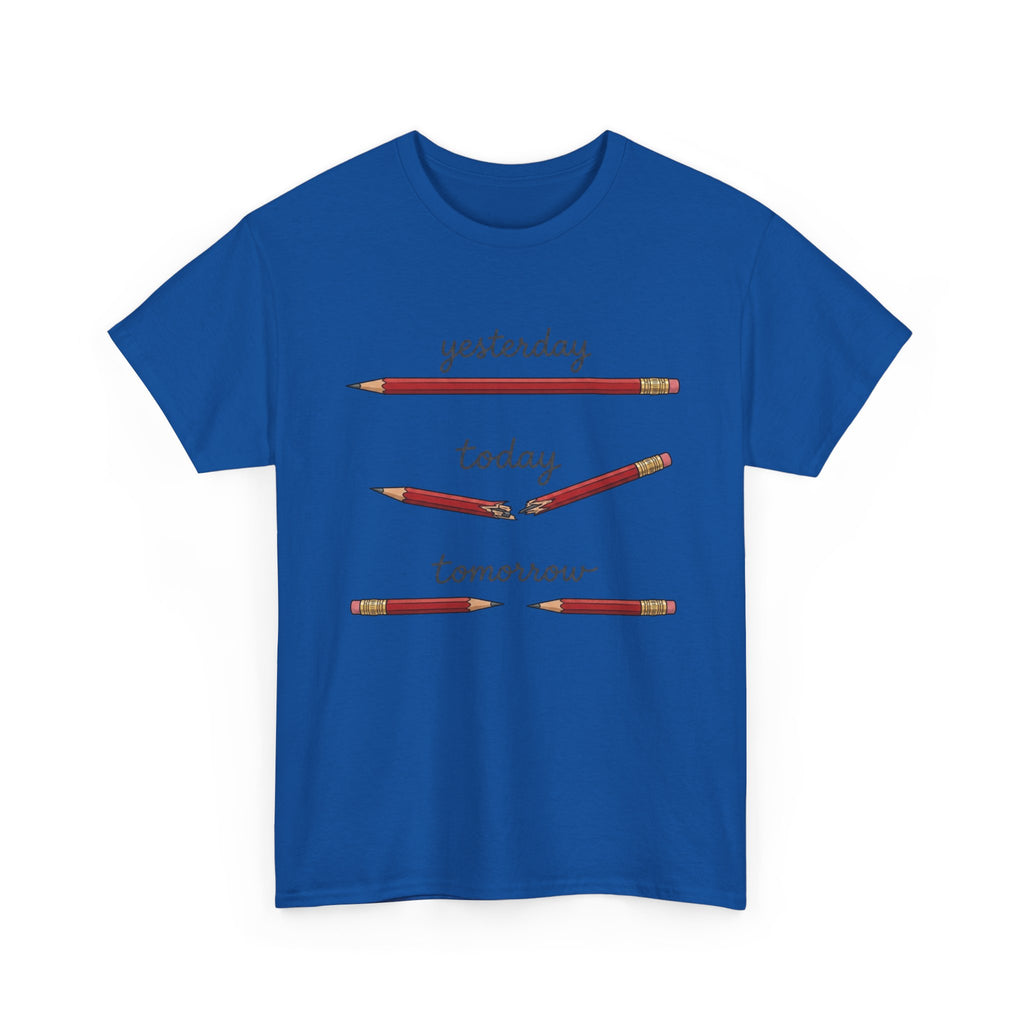 "yesterday, today, tomorrow" — Tshirt