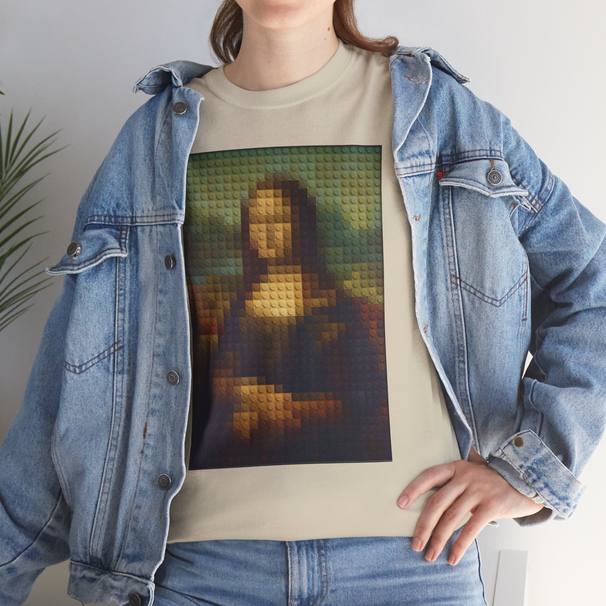 Pixelated Mona Lisa - T‑Shirt