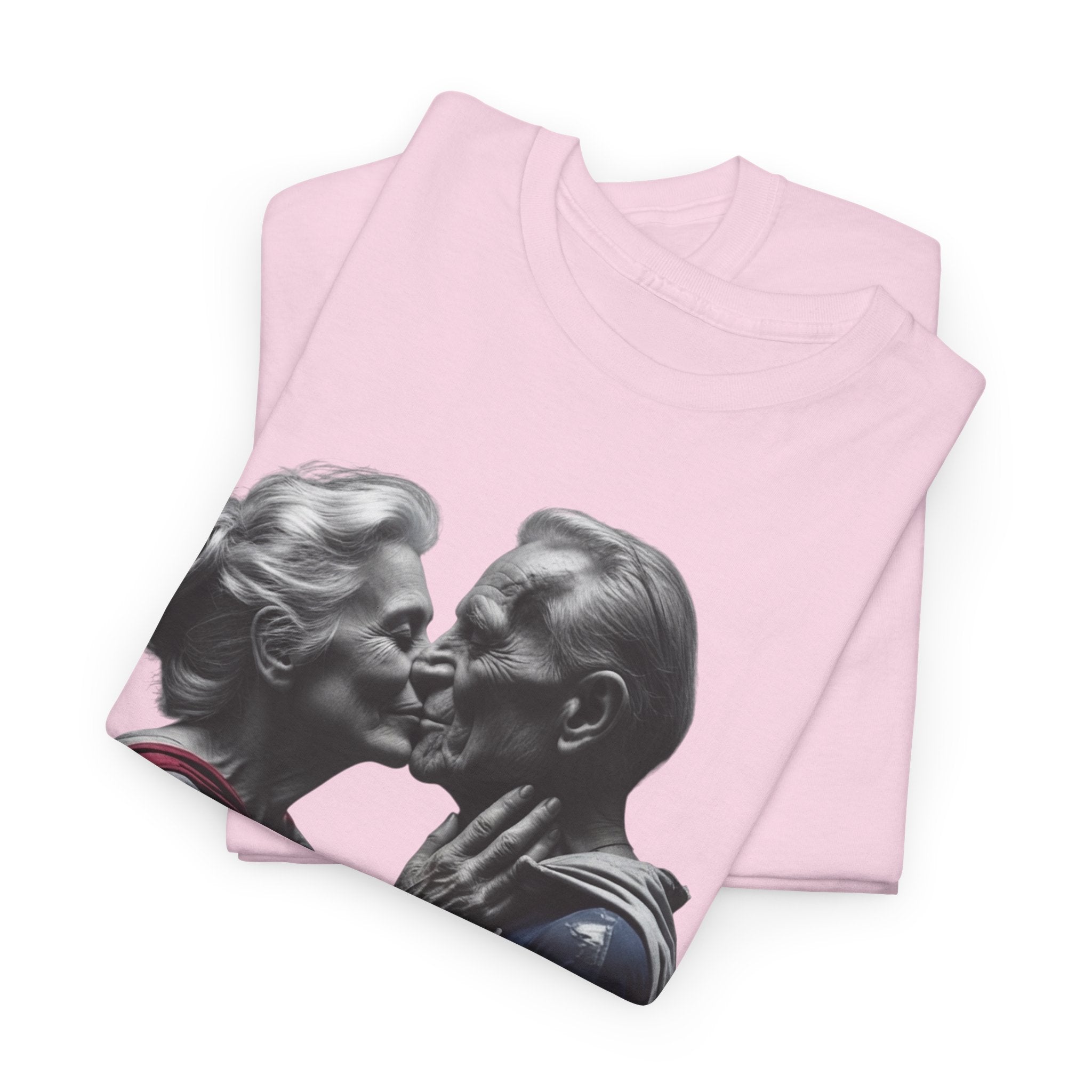 Kissing Old Superheroes — T‑Shirt