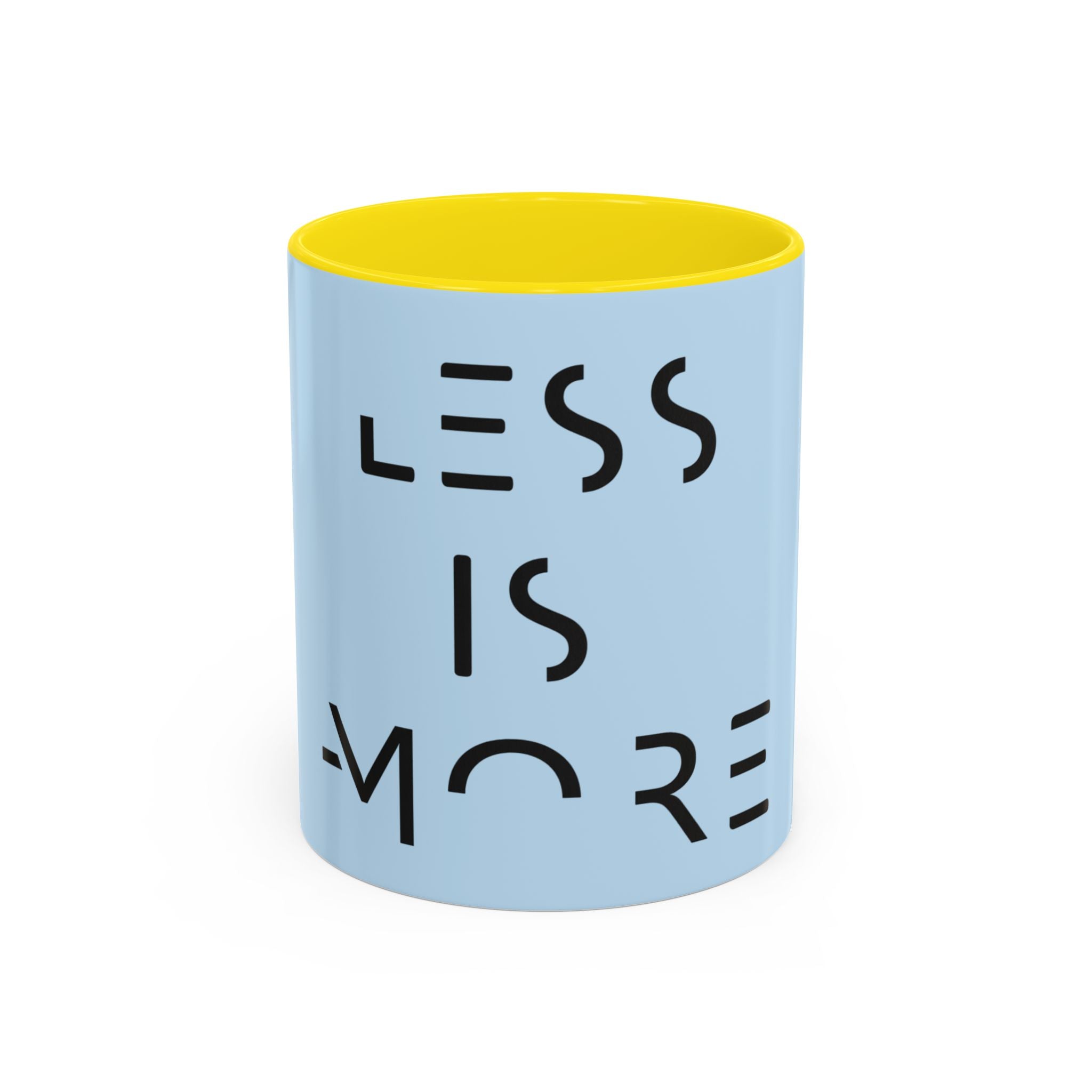 Less Is More Minimalist Accent Coffee Mug — Blue 11/15oz