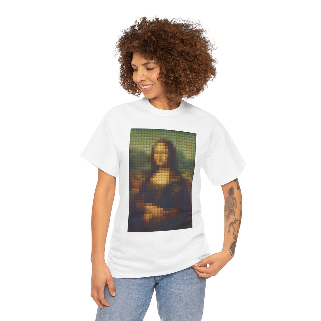 Pixelated Mona Lisa - T‑Shirt