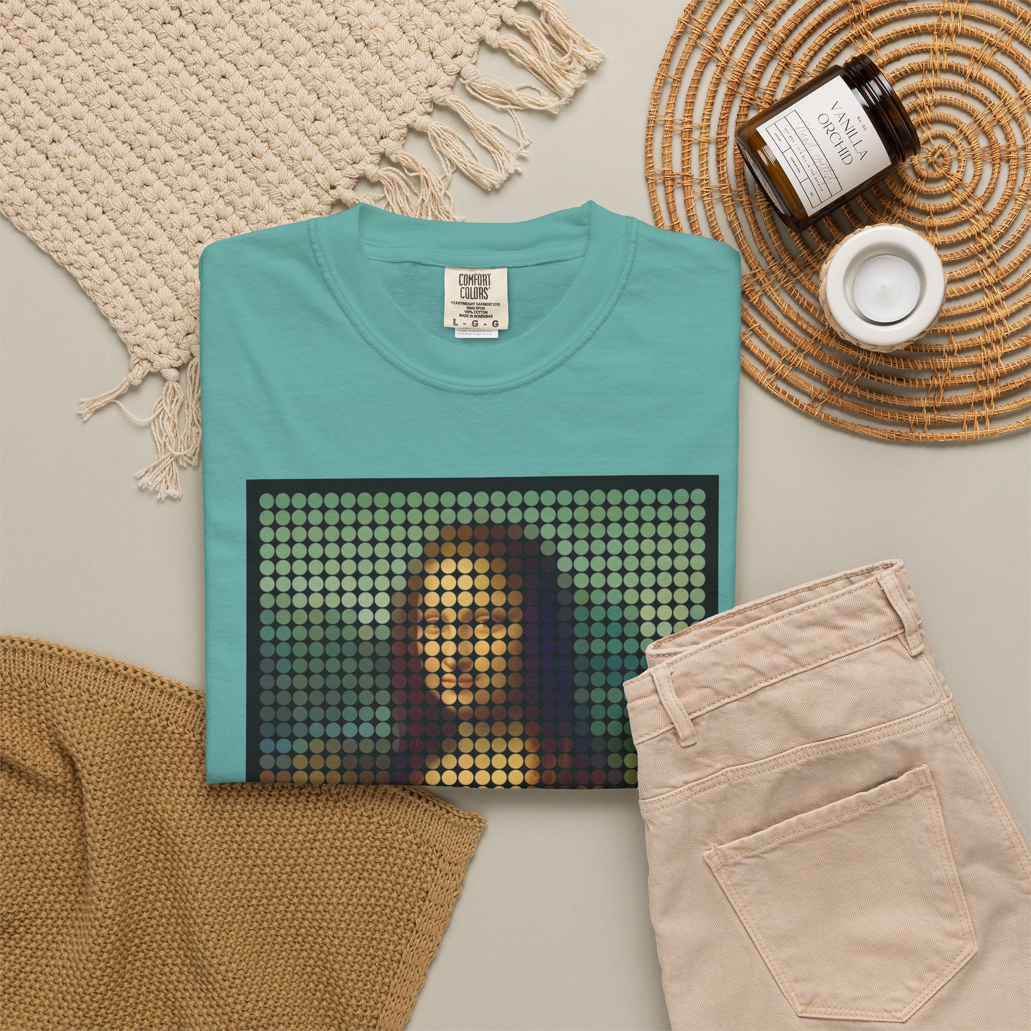 Mona Lisa Pixel Art — T-Shirt
