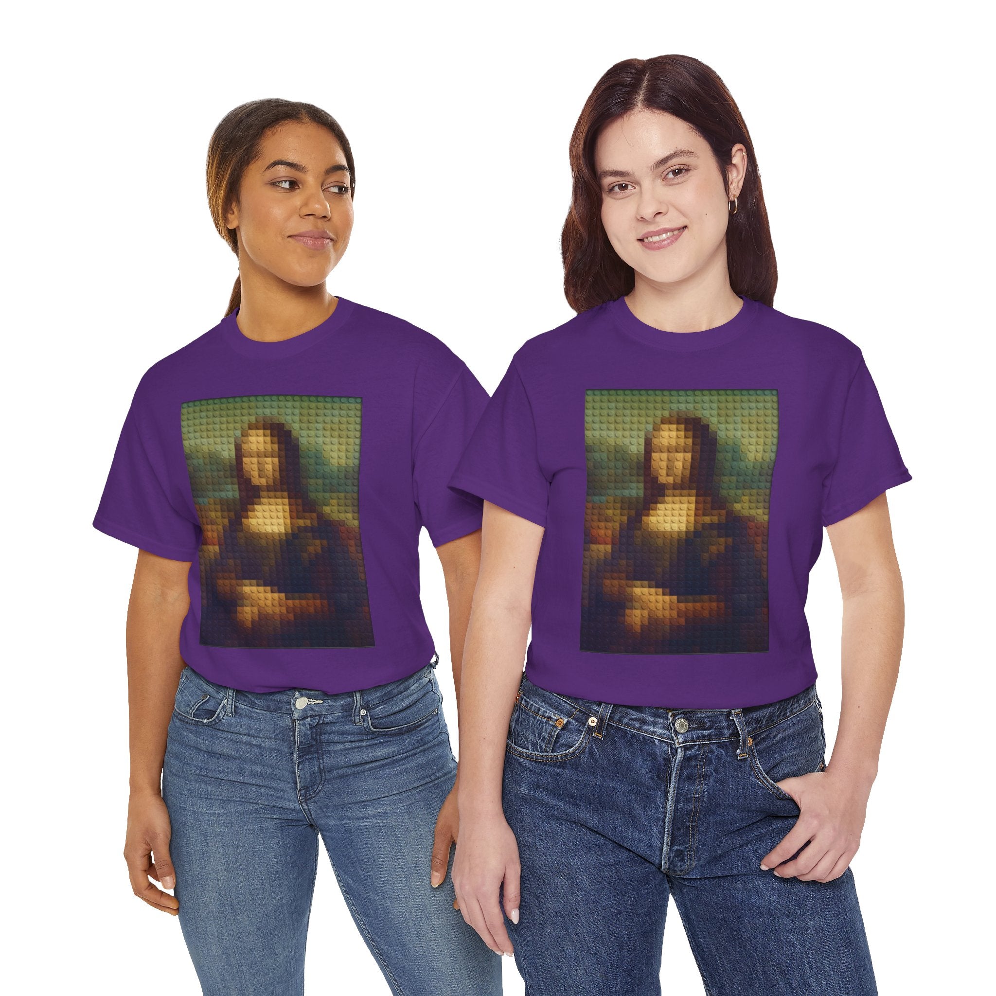 Pixelated Mona Lisa - T‑Shirt