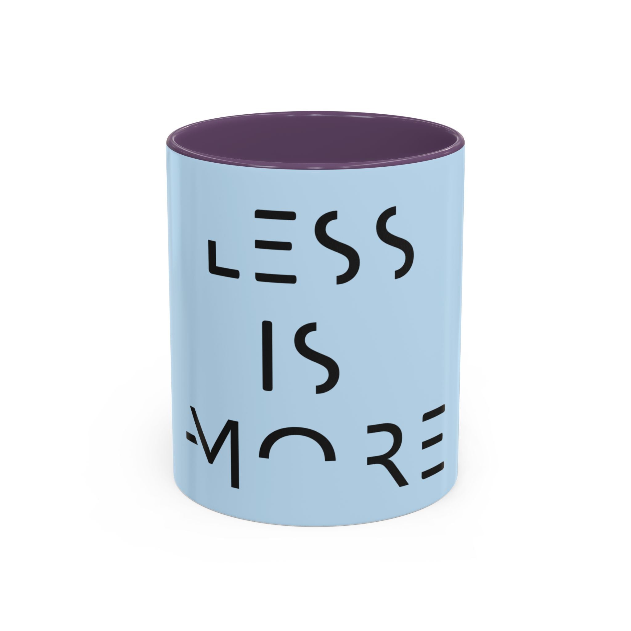 Less Is More Minimalist Accent Coffee Mug — Blue 11/15oz