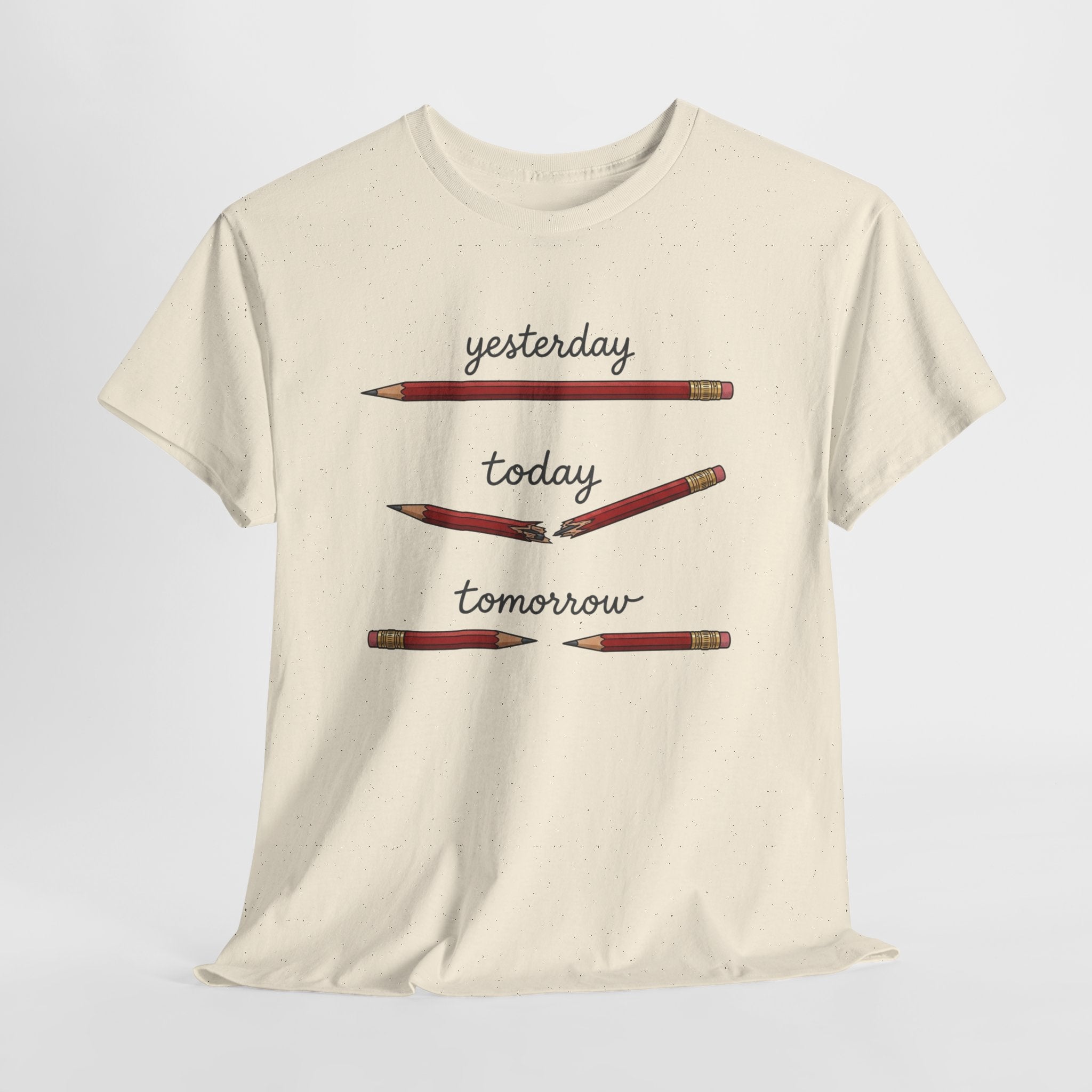 "yesterday, today, tomorrow" — Tshirt