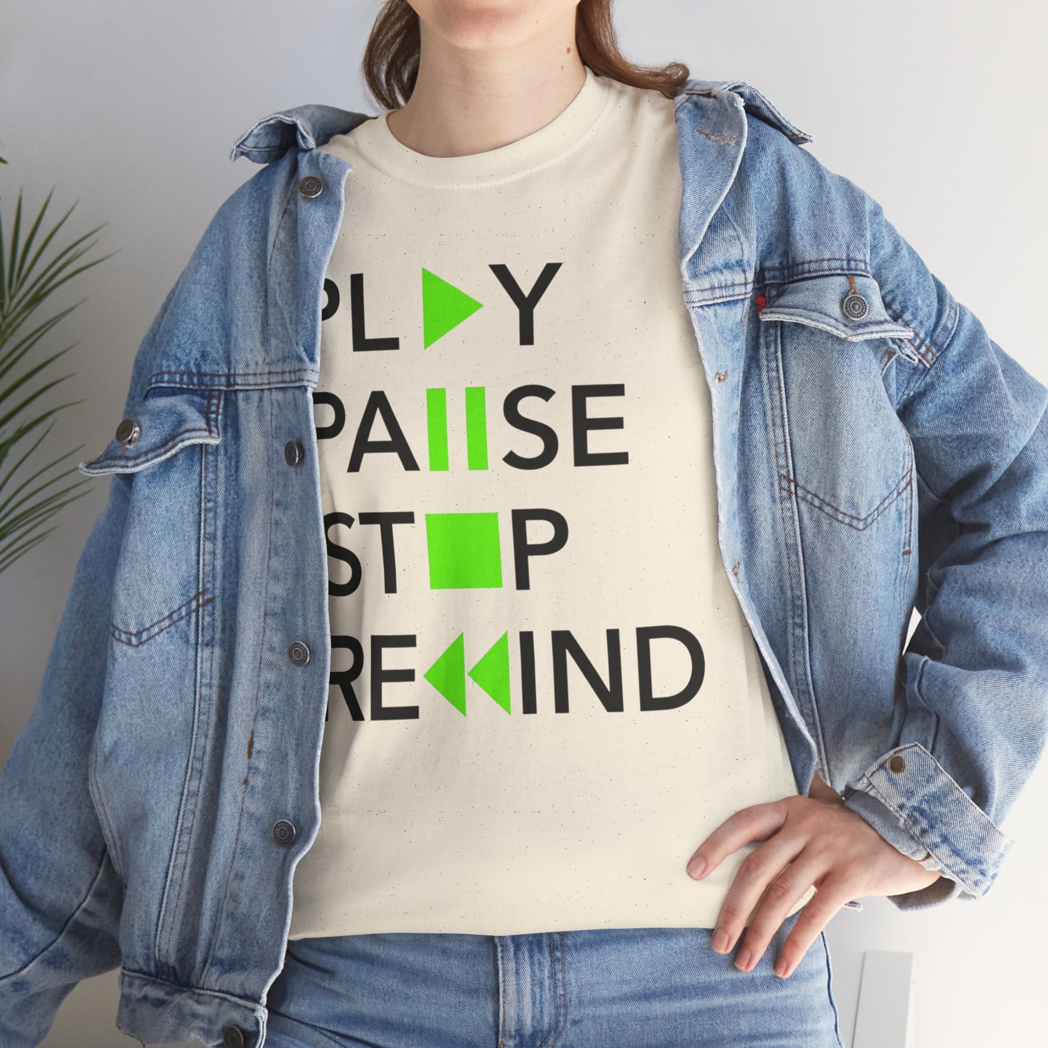 Play Pause Stop Rewind — T-Shirt