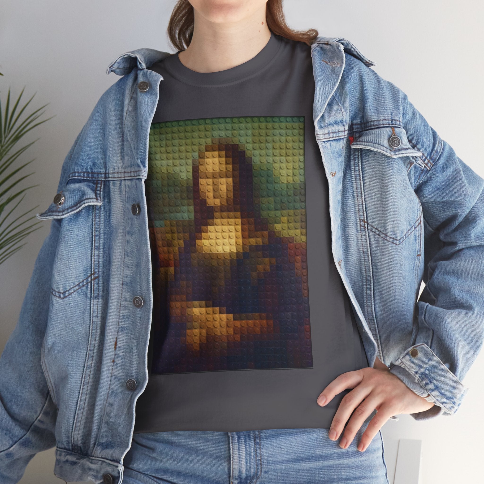 Pixelated Mona Lisa - T‑Shirt