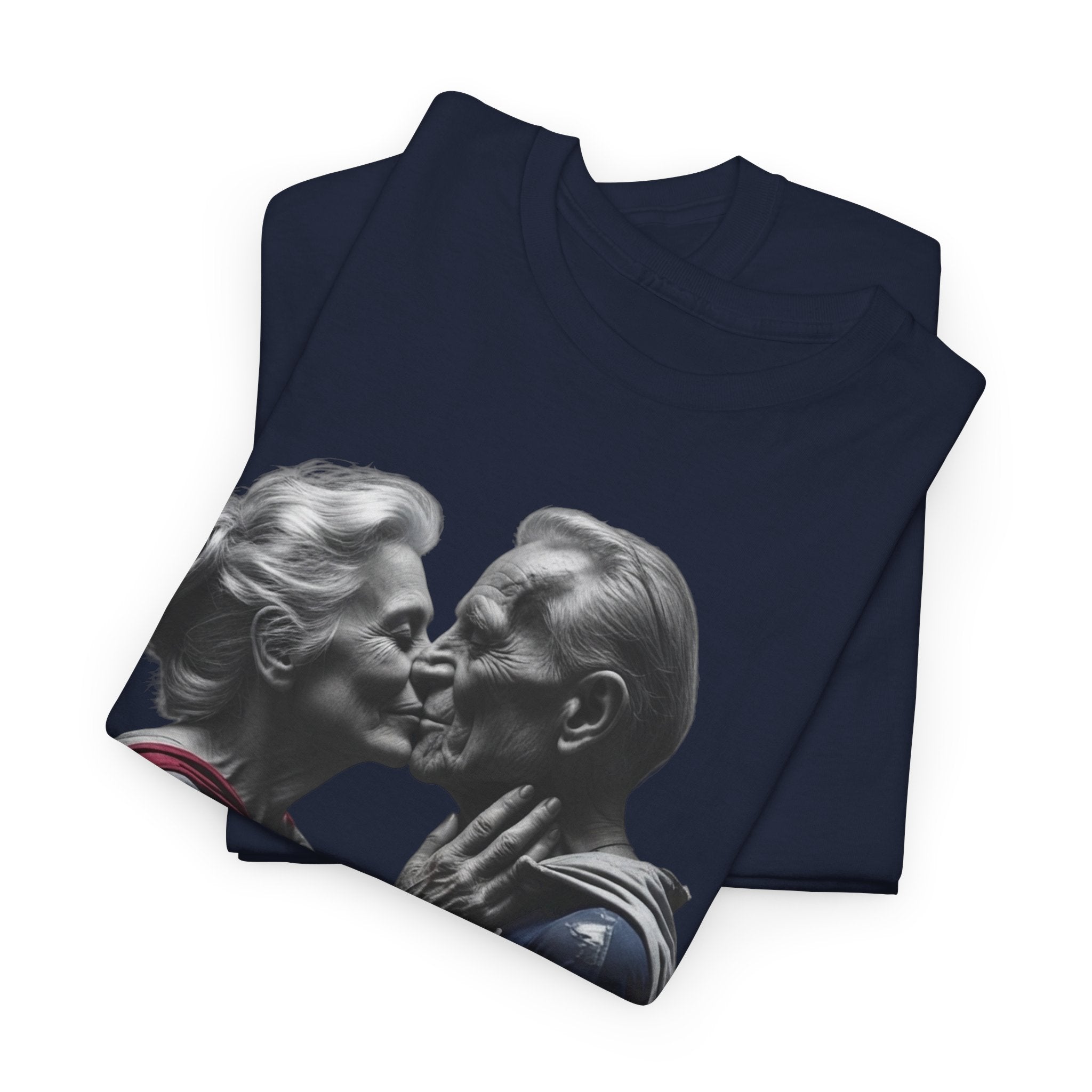 Kissing Old Superheroes — T‑Shirt