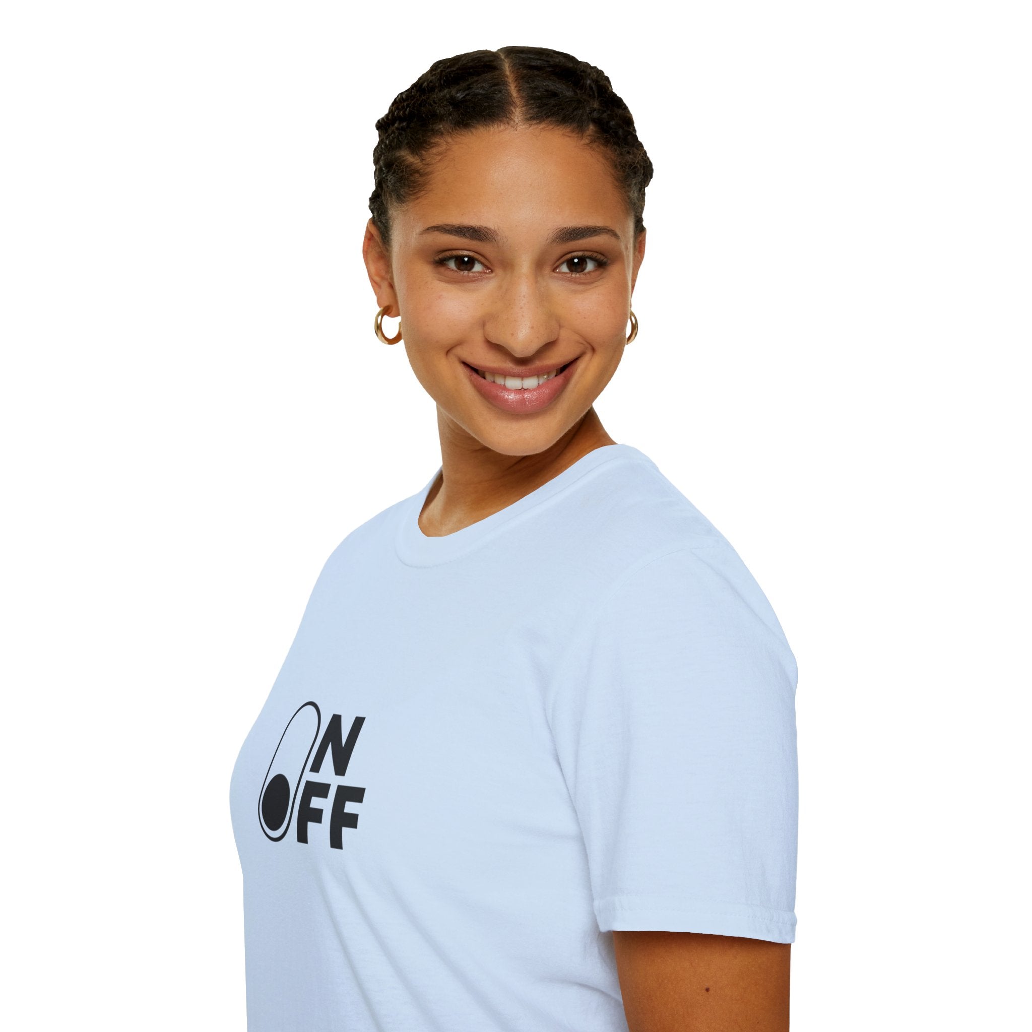 T-Shirt "On/Off" Minimalist Switch Graphic Tee