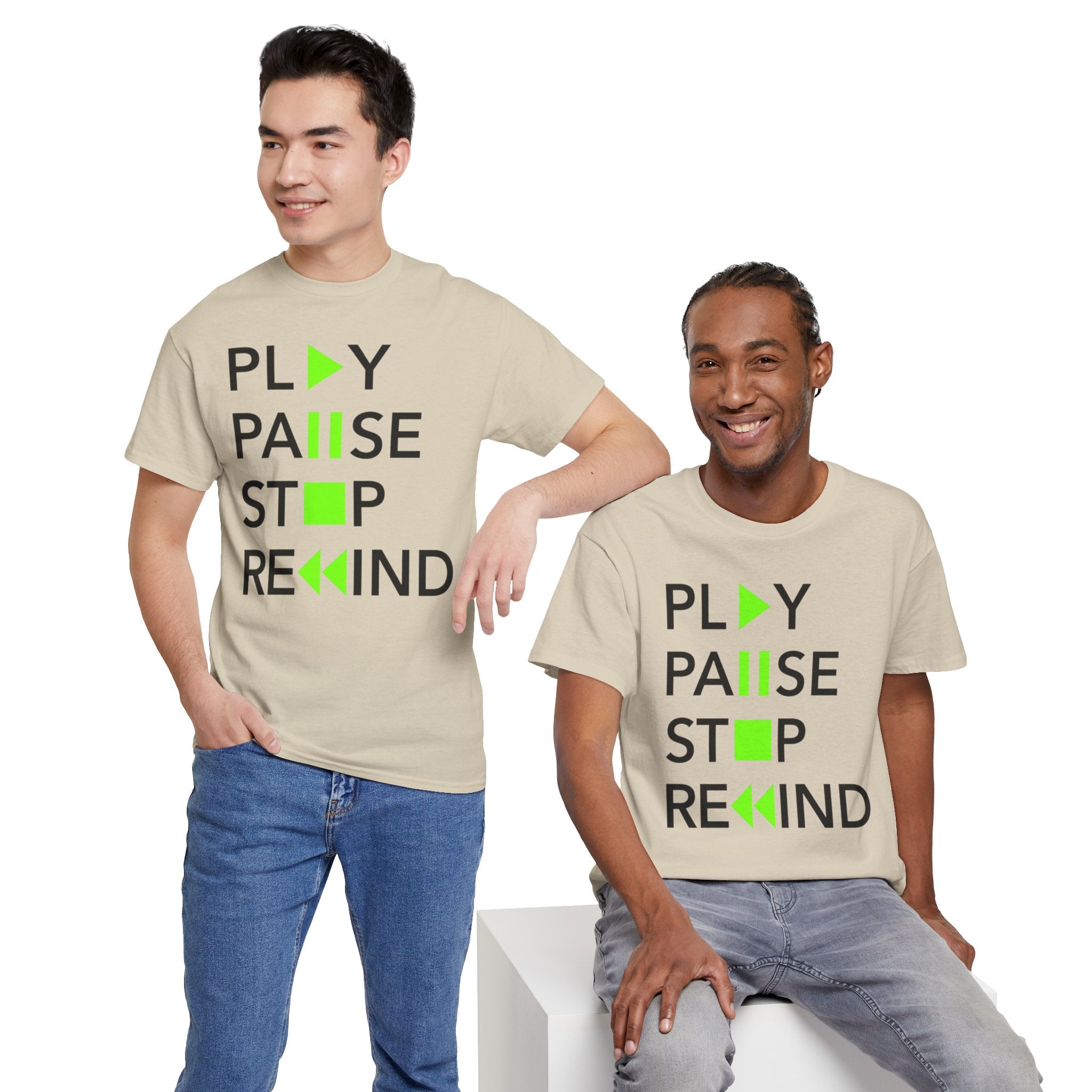 Play Pause Stop Rewind — T-Shirt