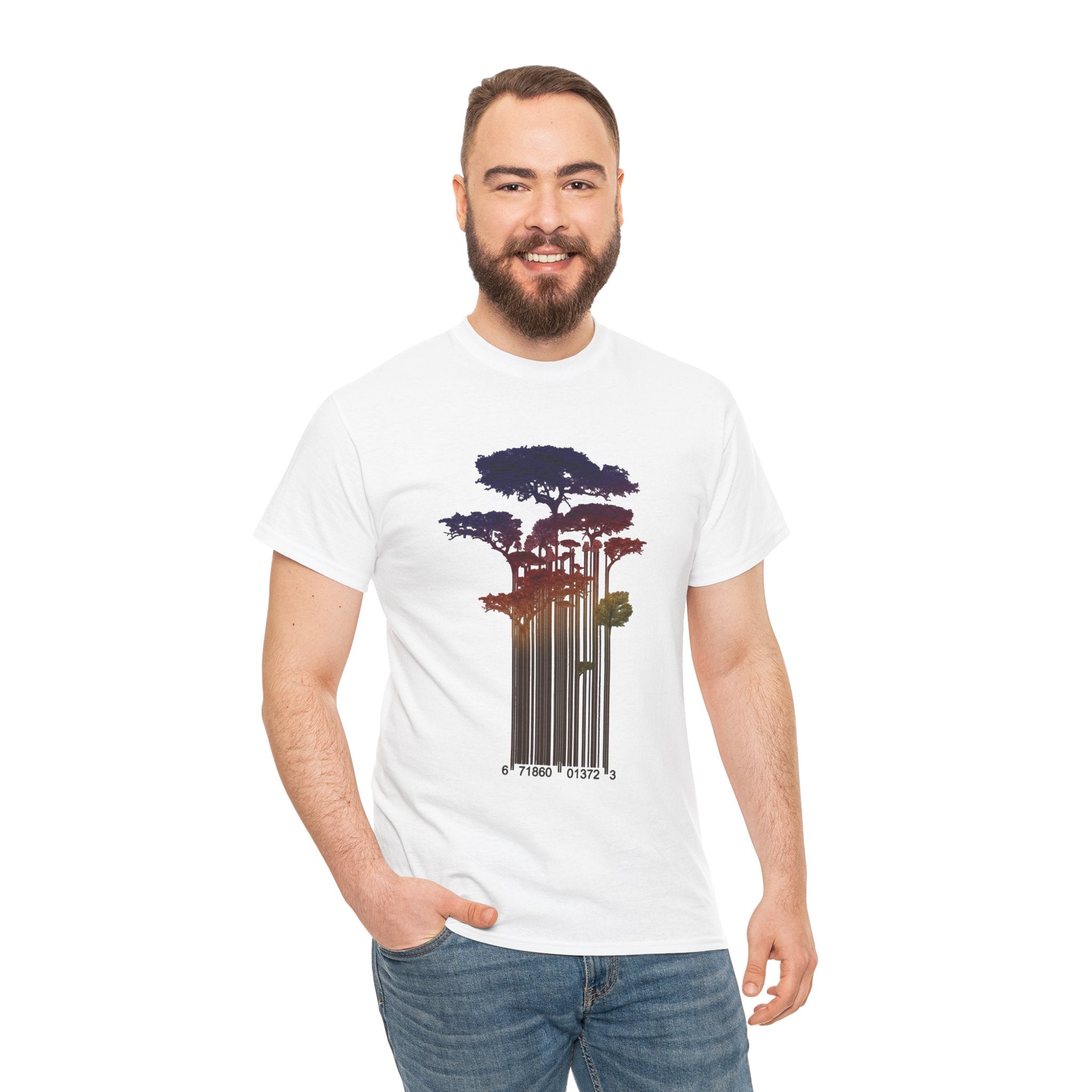 Barcode Forest T‑Shirt
