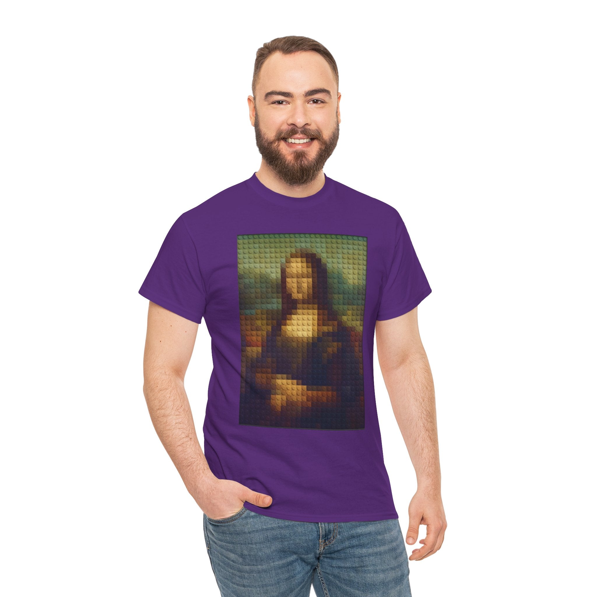 Pixelated Mona Lisa - T‑Shirt