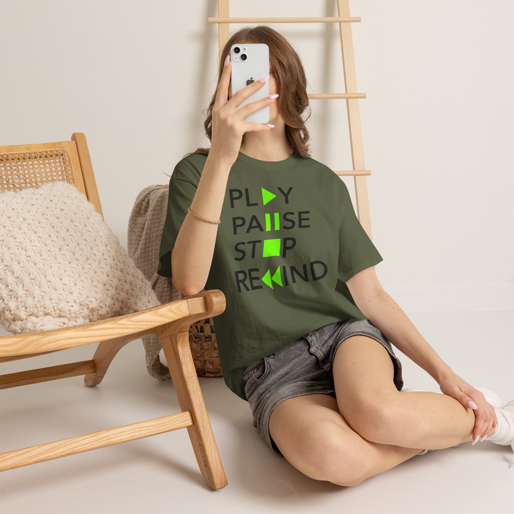 Play Pause Stop Rewind — T-Shirt