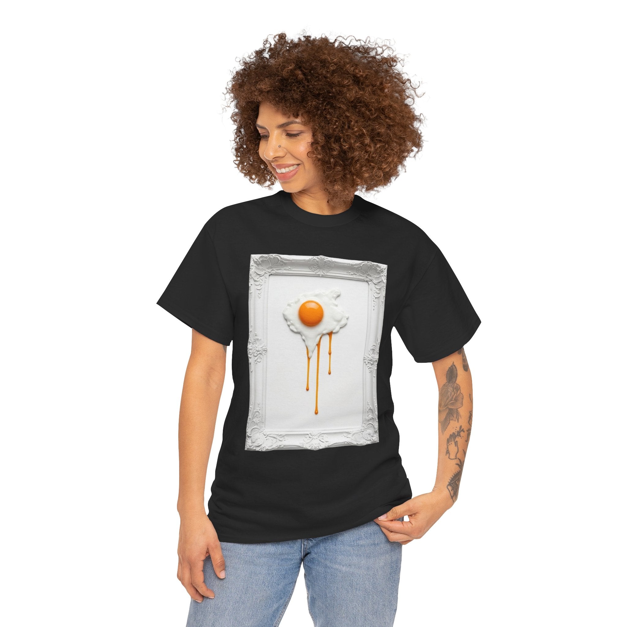 Artful Drip Fried Egg — T‑Shirt