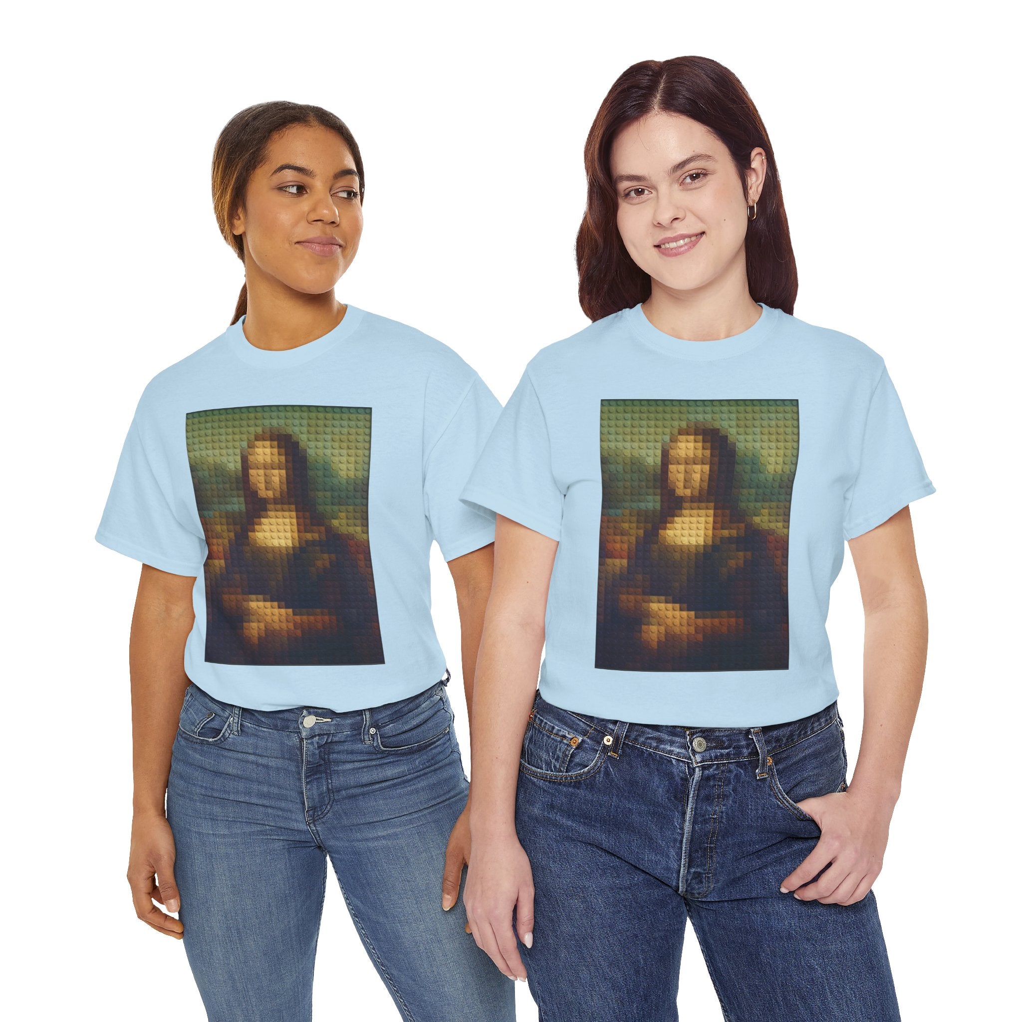 Pixelated Mona Lisa - T‑Shirt