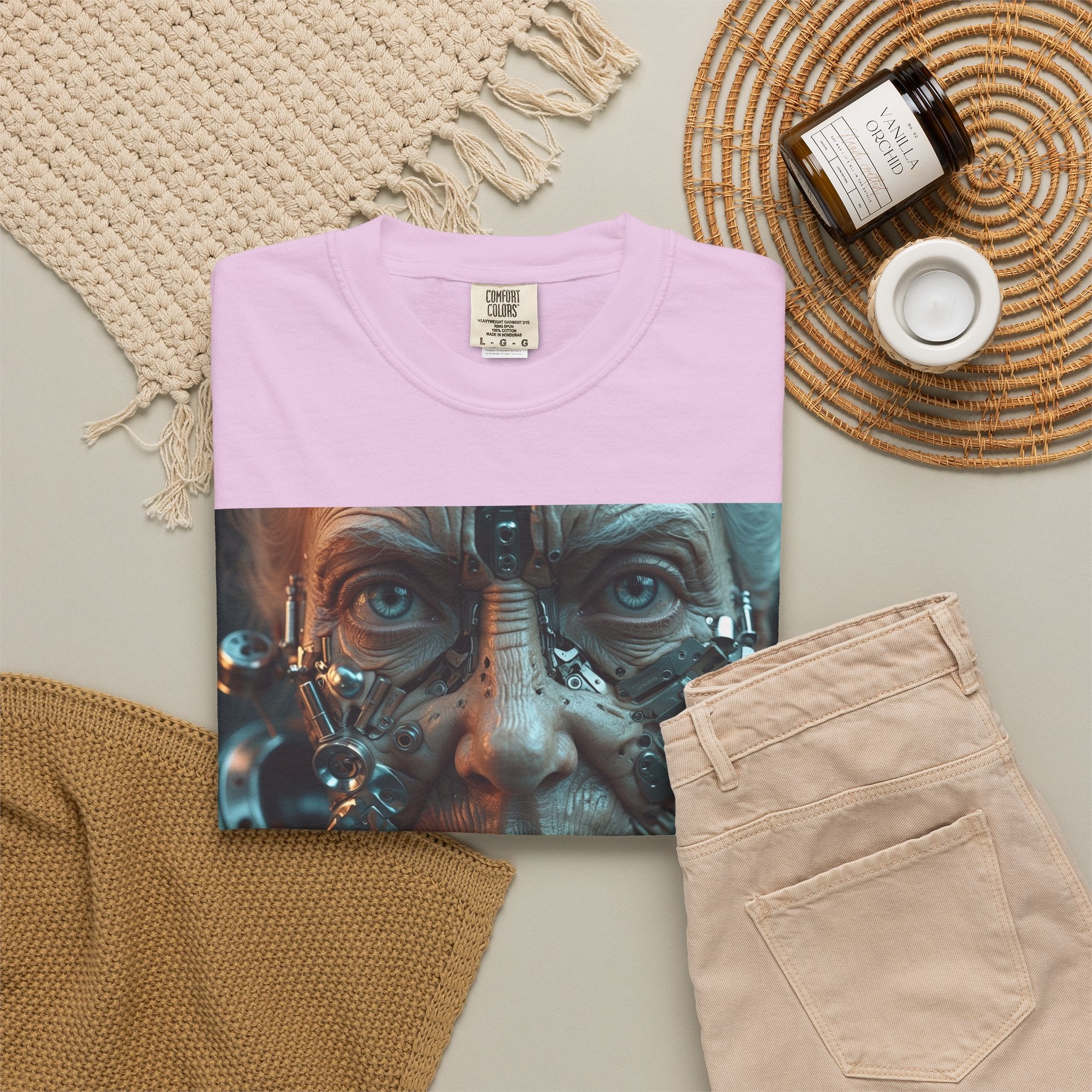 Cybernetic Old Face —T‑Shirt