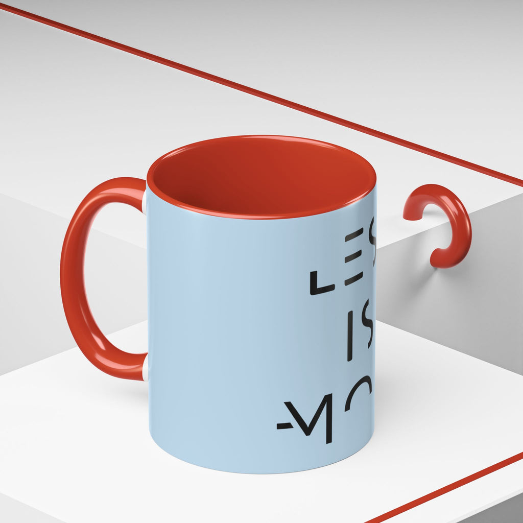 Less Is More Minimalist Accent Coffee Mug — Blue 11/15oz