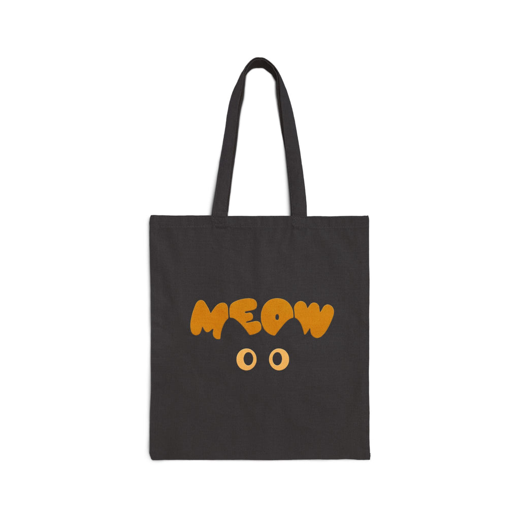'Meow' — Canvas Grocery & Book Tote