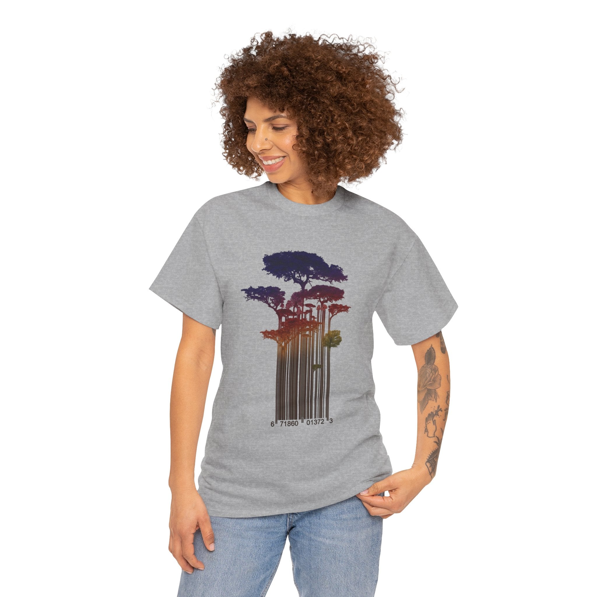 Barcode Forest T‑Shirt