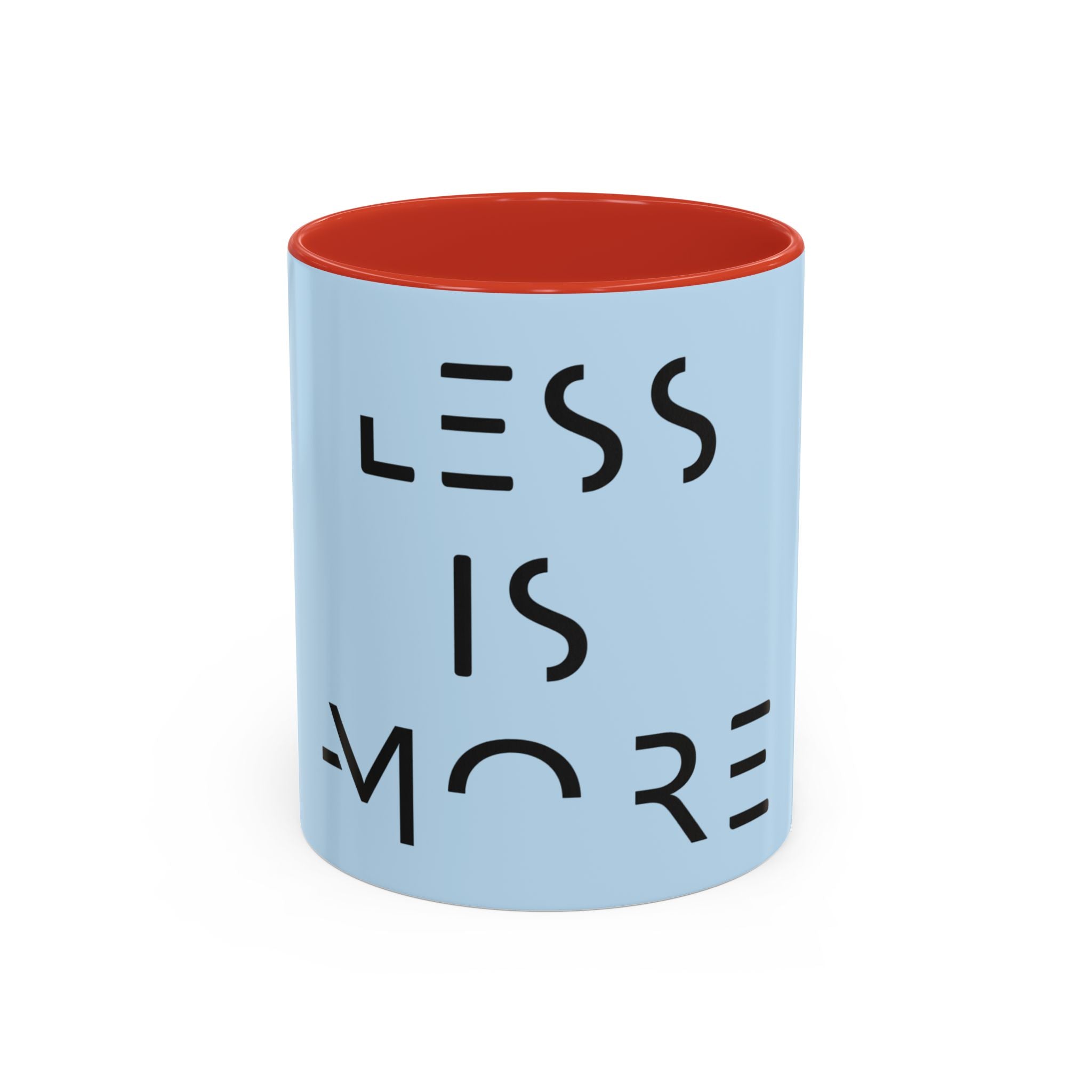 Less Is More Minimalist Accent Coffee Mug — Blue 11/15oz